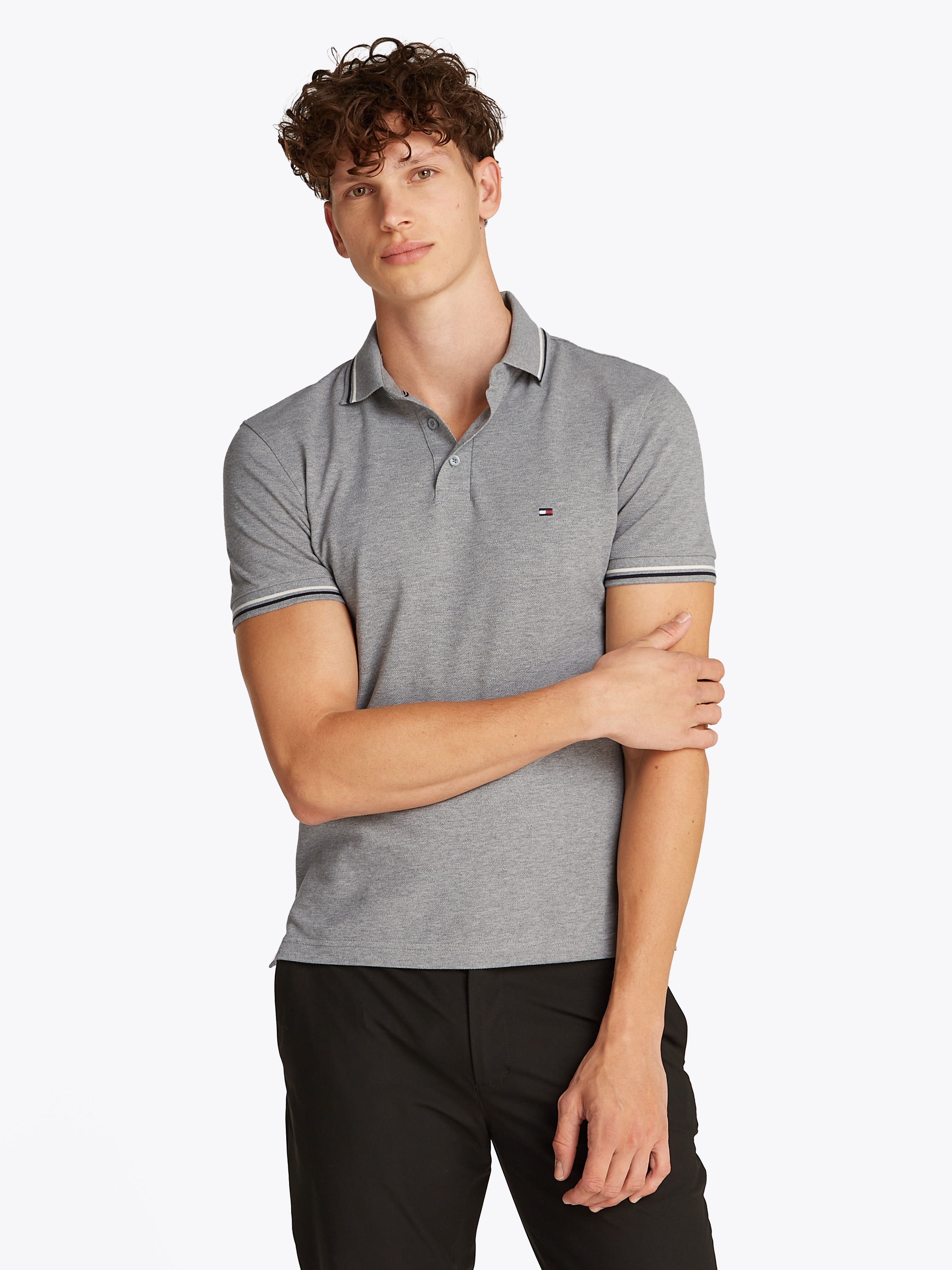 Tommy Hilfiger Poloshirt »TOMMY TIPPED SLIM POLO«