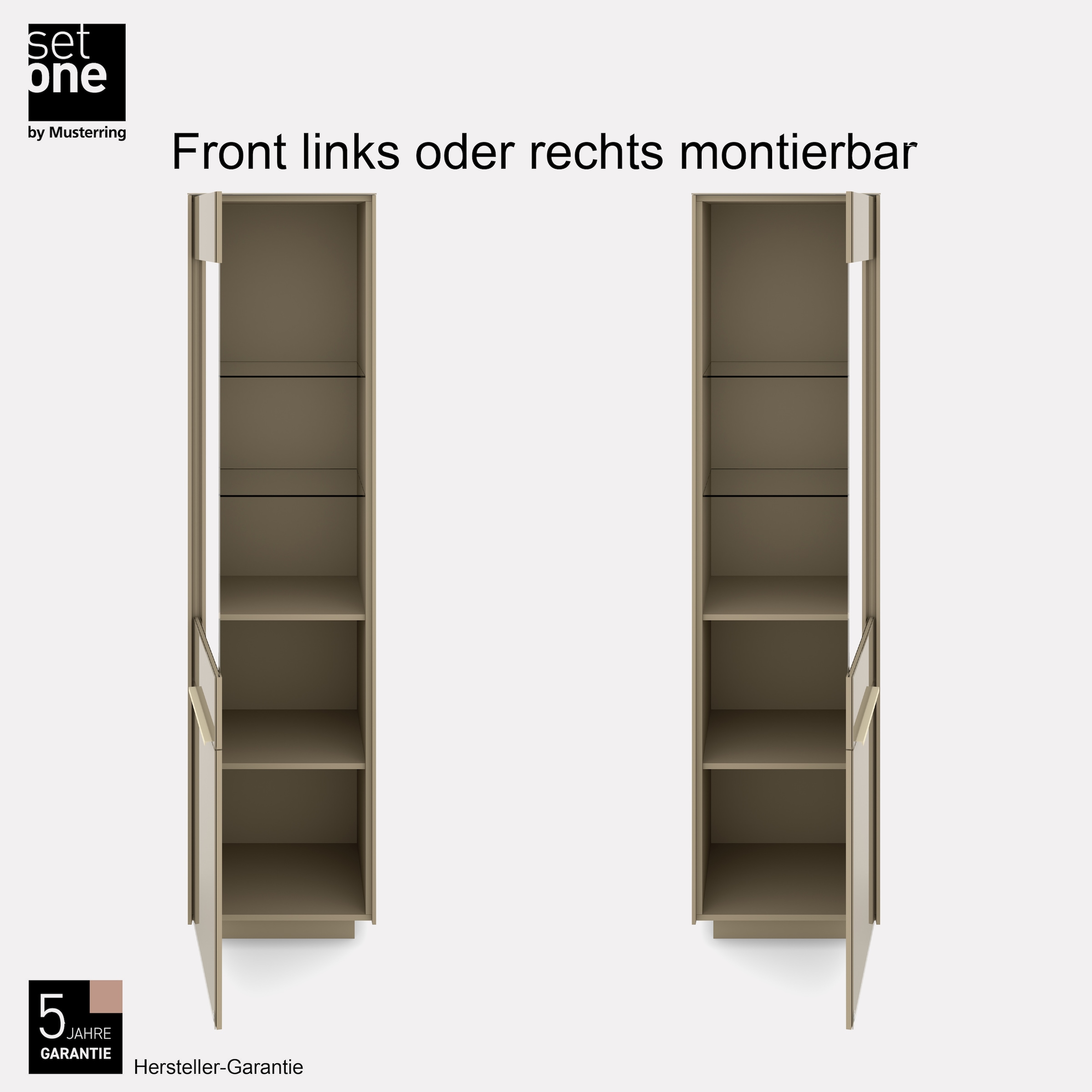 set one by Musterring Standvitrine »Reno« 1 Stk. tlg. Mit Sockel in diversen Farben, 193 cm Höhe & Farbauswahl