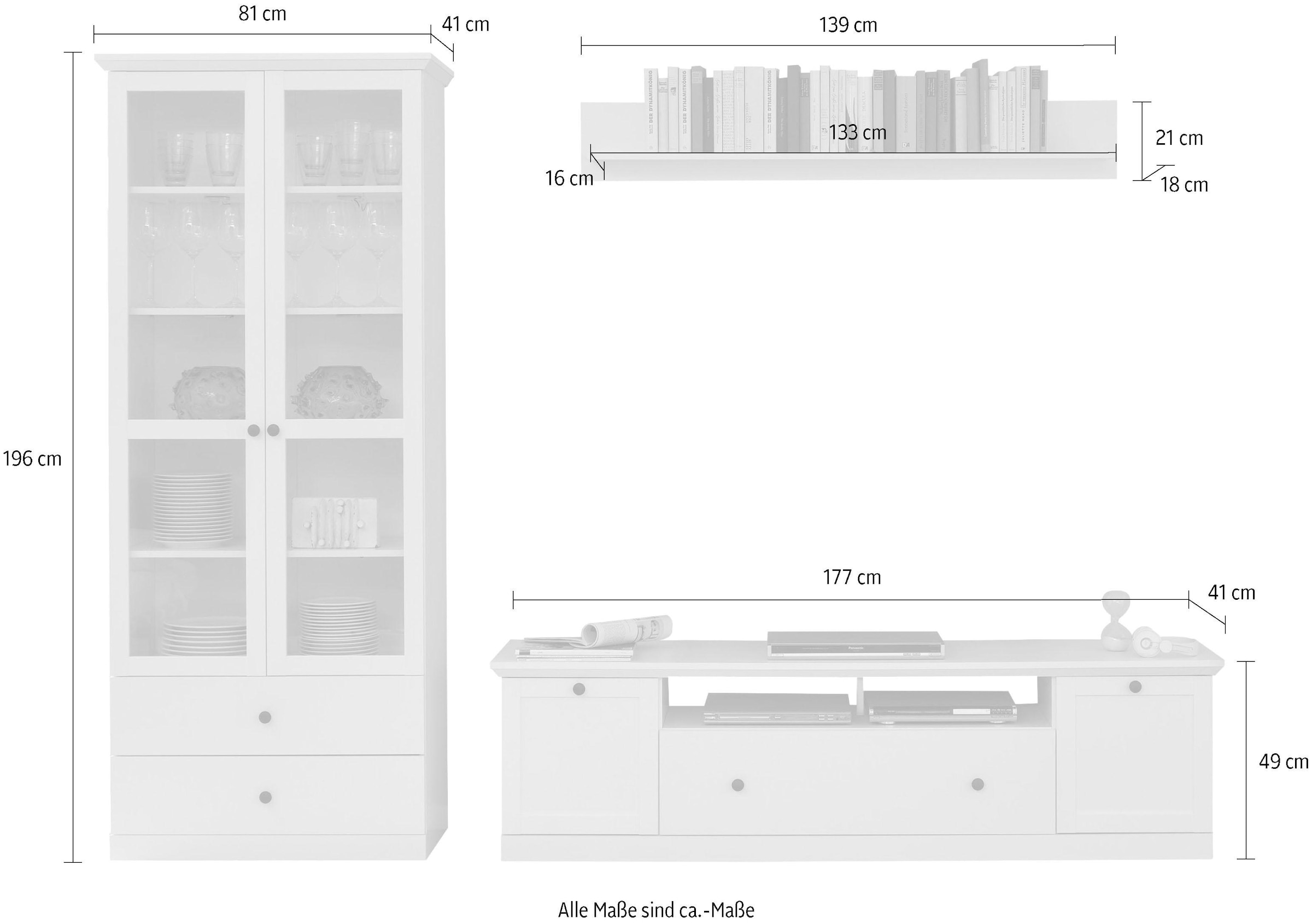 Wohnwand bei online (Set, 3 »Baxter«, OTTO bestellen trendteam St.)