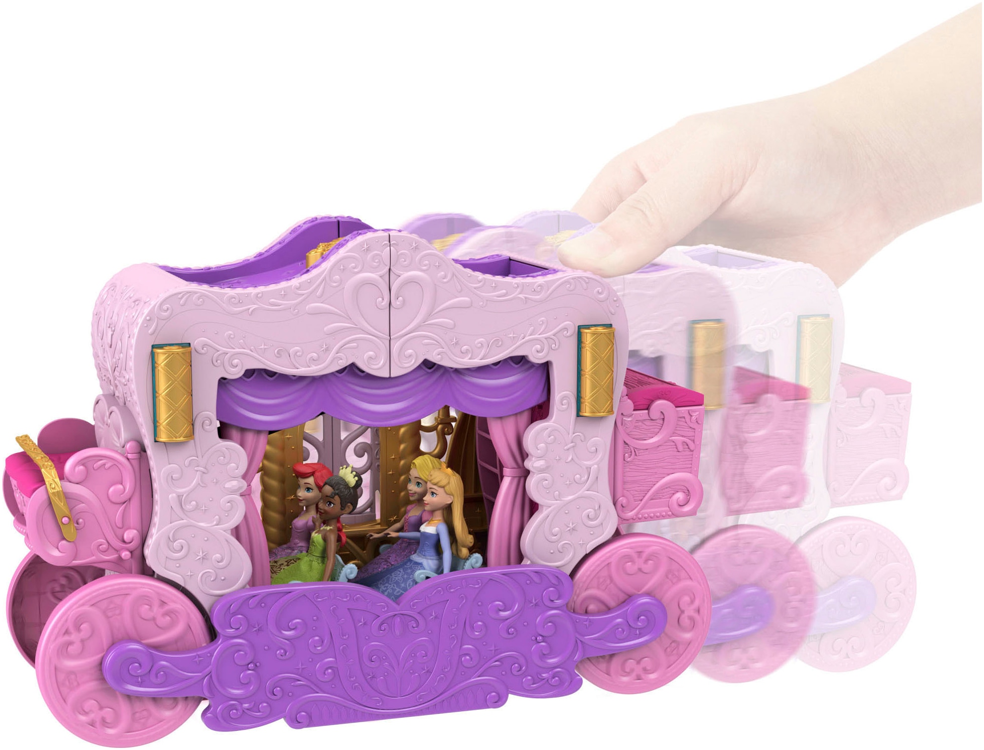 Mattel® Spielwelt »Verwandlungs-Spielset Kutsche zu Schloss«