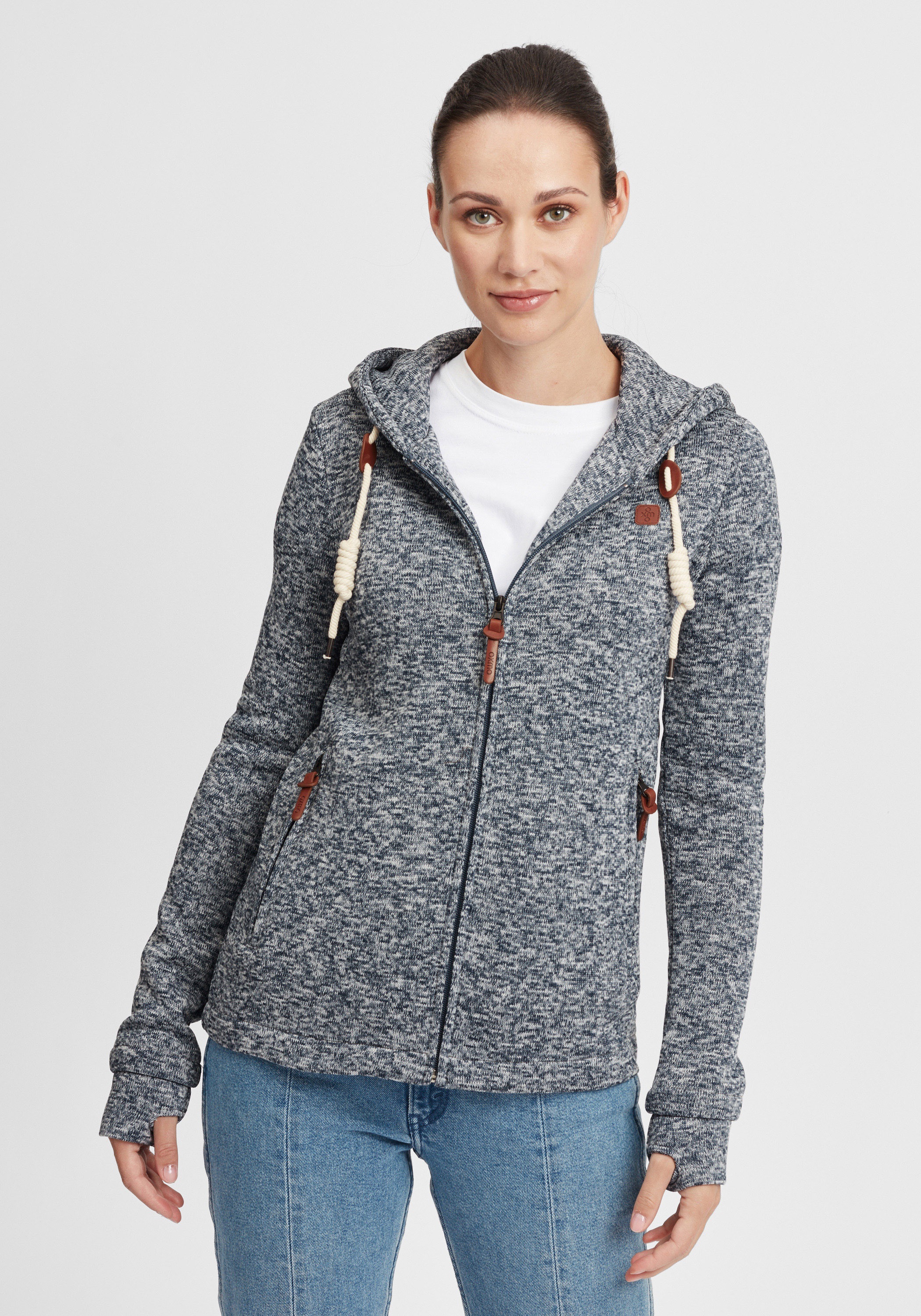 OXMO Strickfleecejacke »Strickfleecejacke OXThory«