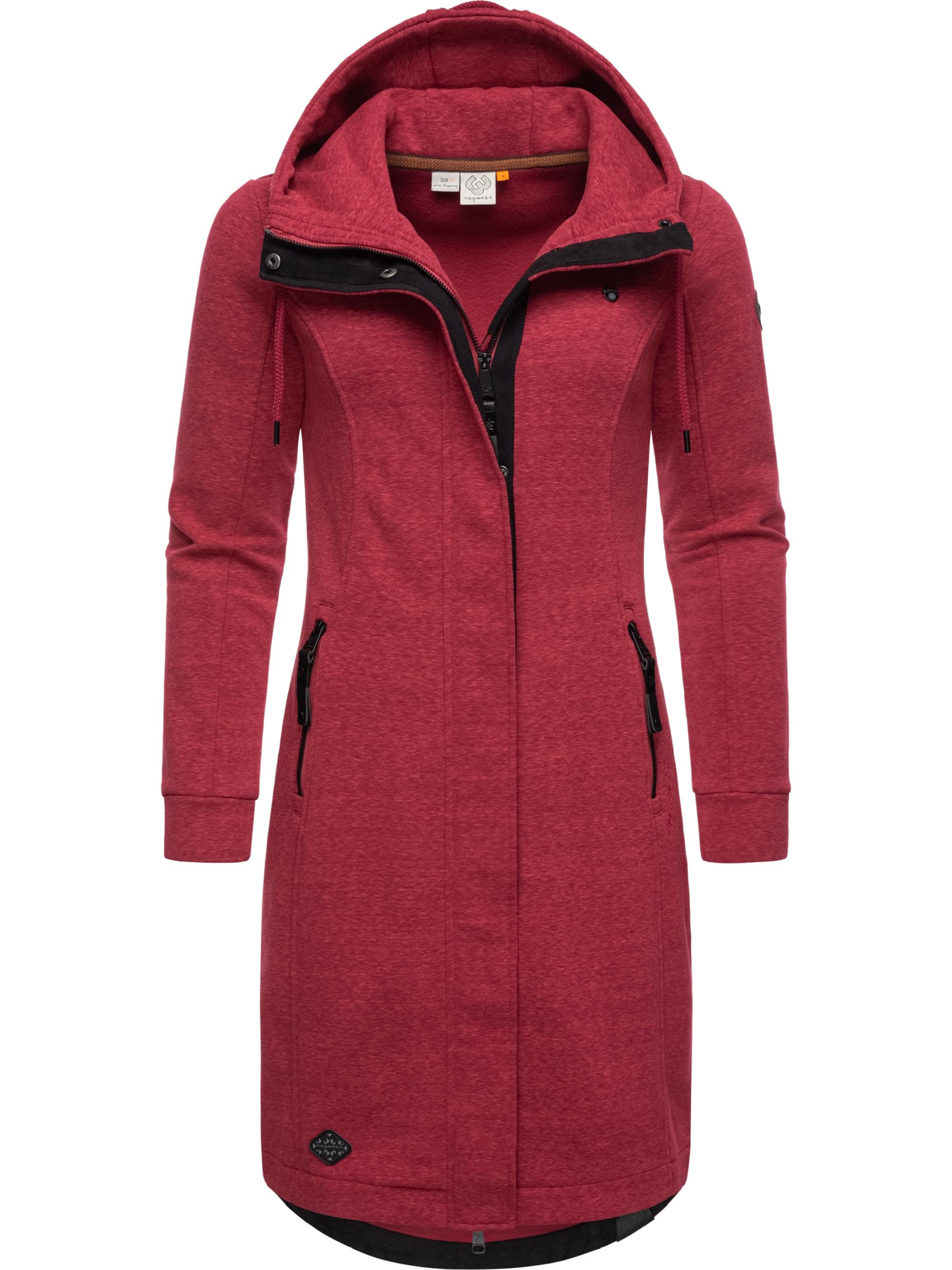 Ragwear Kapuzensweatjacke »Kurzmantel Letti Long«