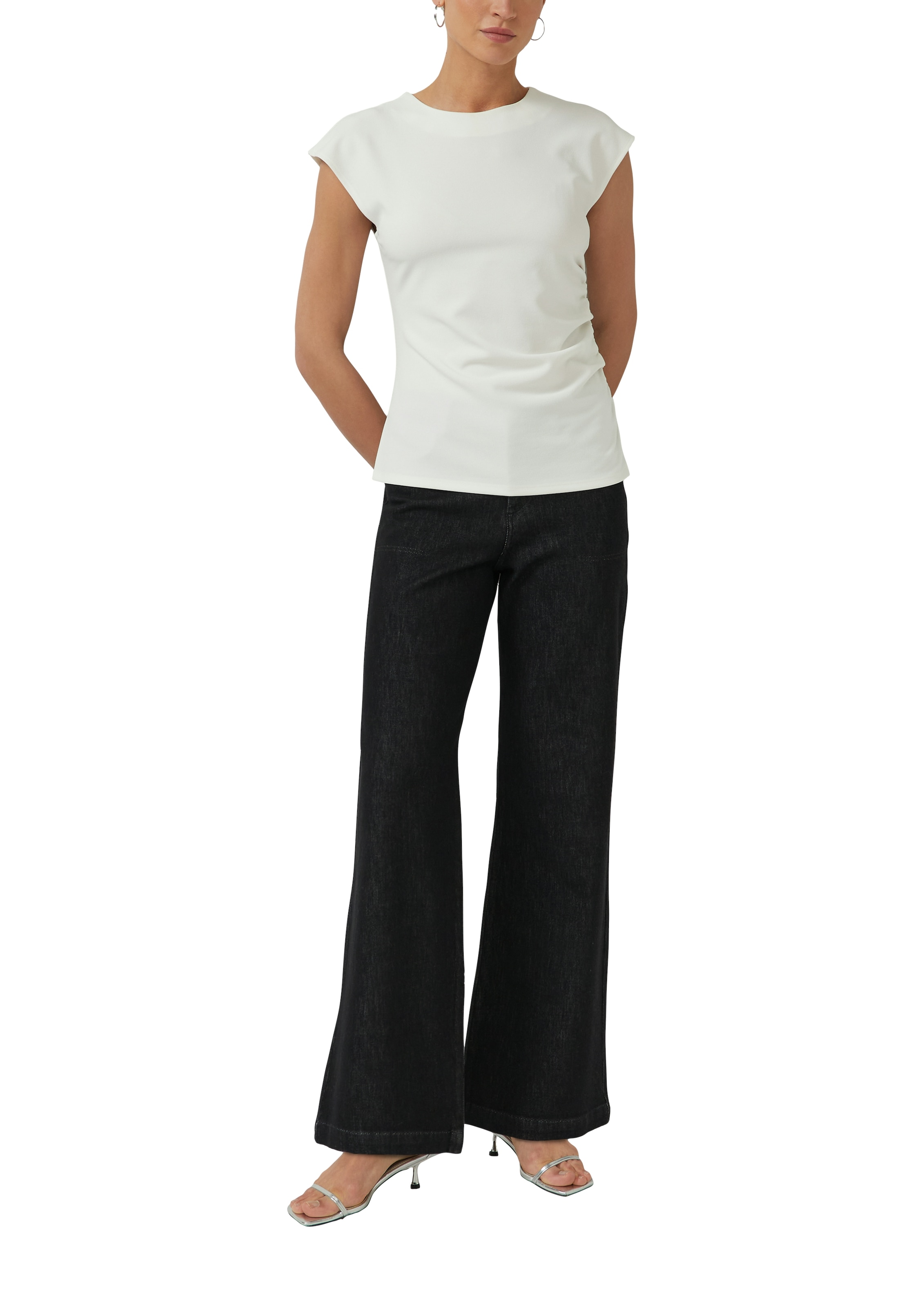 s.Oliver BLACK LABEL T-Shirt mit Raffung