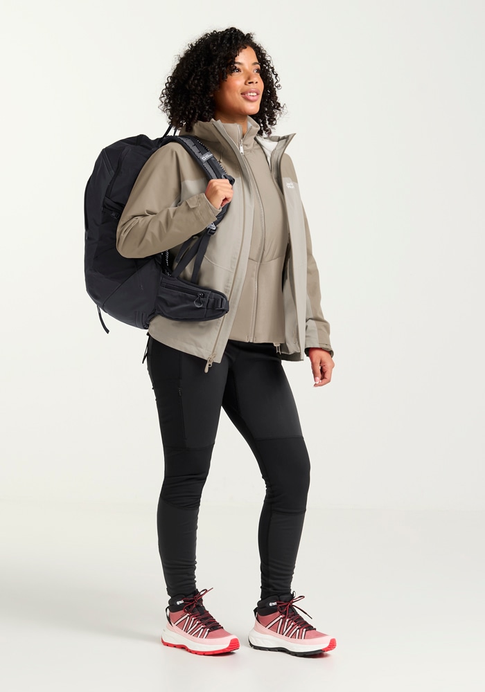 Jack Wolfskin 3-in-1-Funktionsjacke »WILD PLACES 3IN1 JKT W«, mit Kapuze