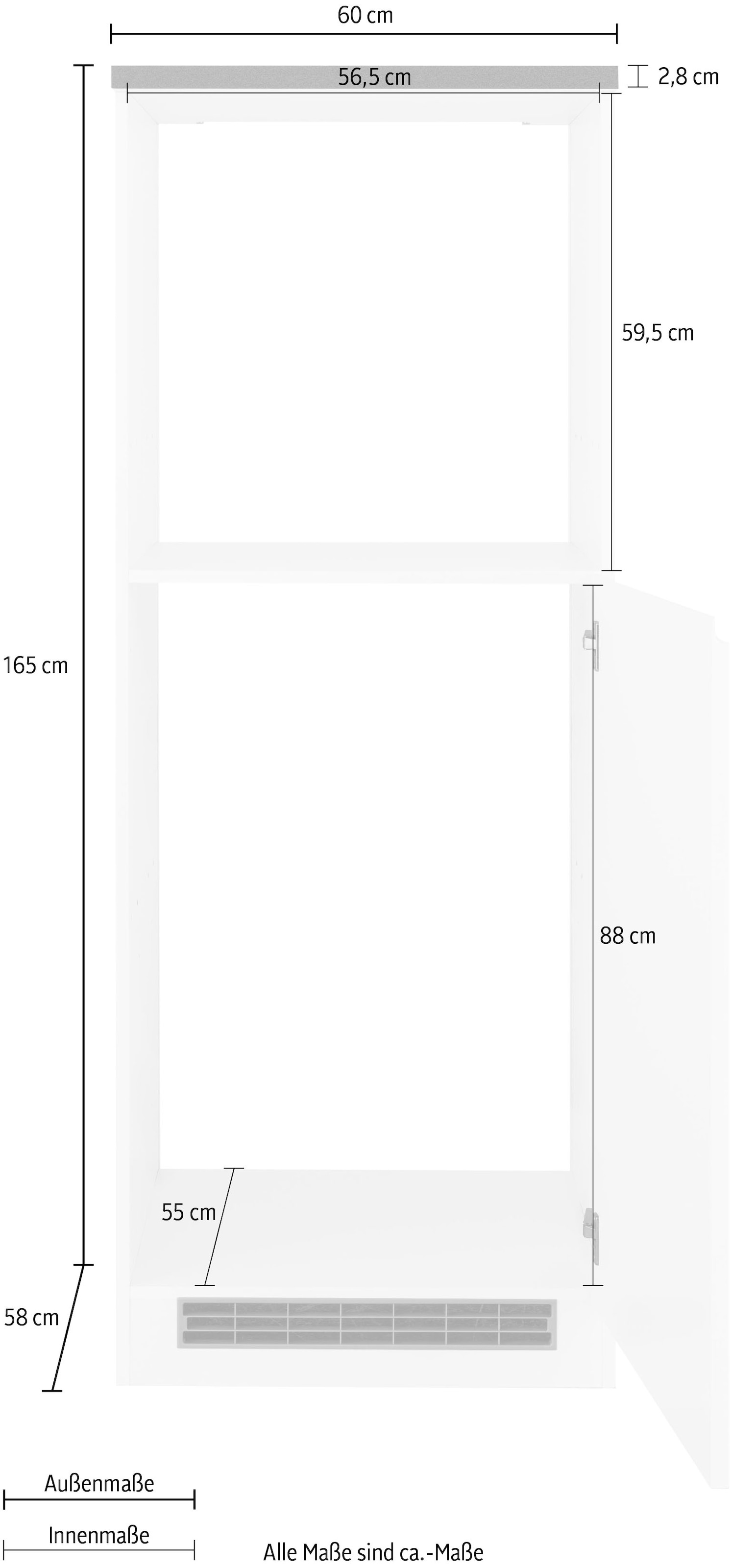 KOCHSTATION Backofen/Kühlumbauschrank »KS-Virginia«, 60 cm breit
