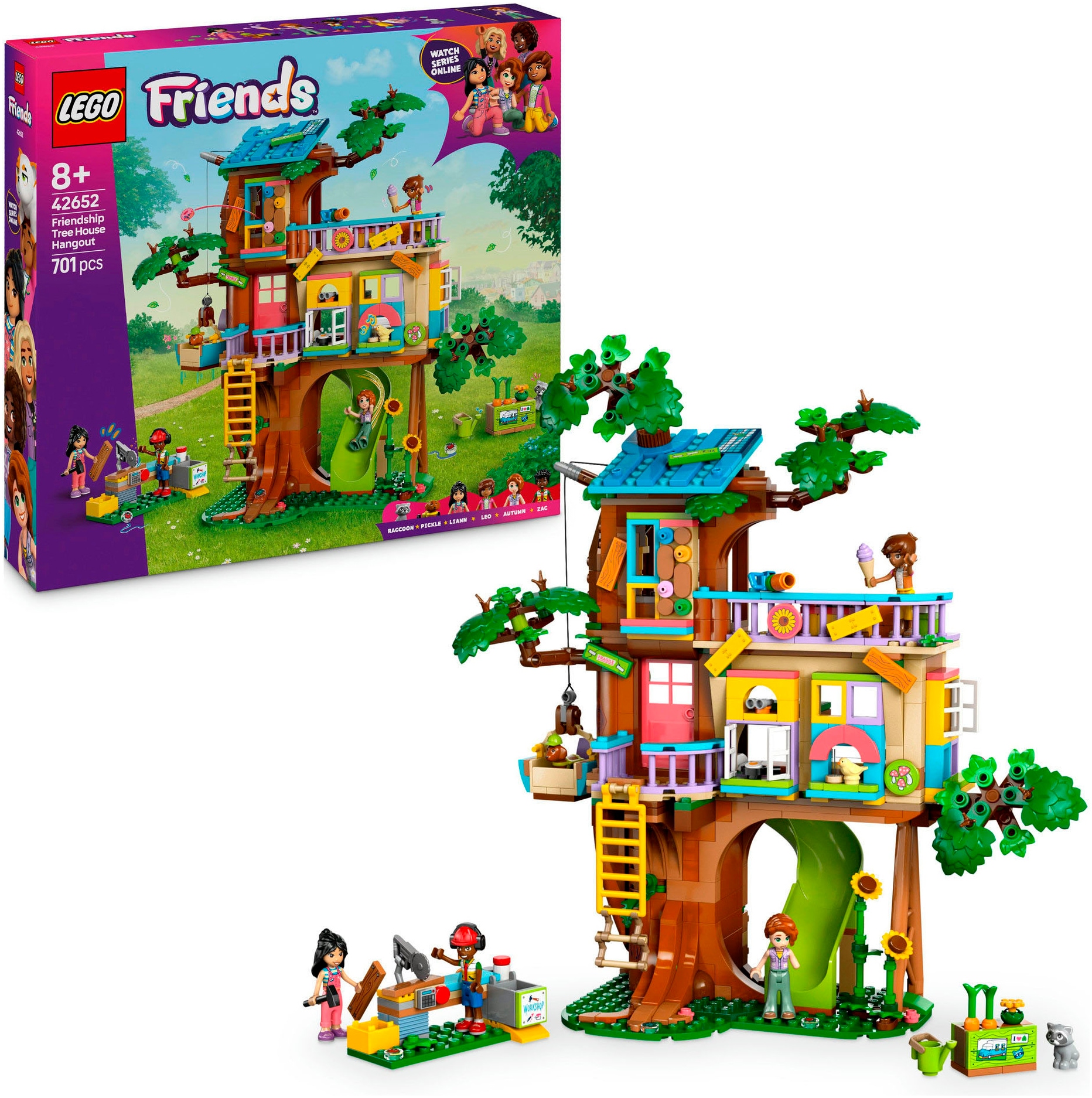 Lego Konstruktionsspielsteine »Baumhaus (42652), LEGO Friends« Made in Europe in bunt