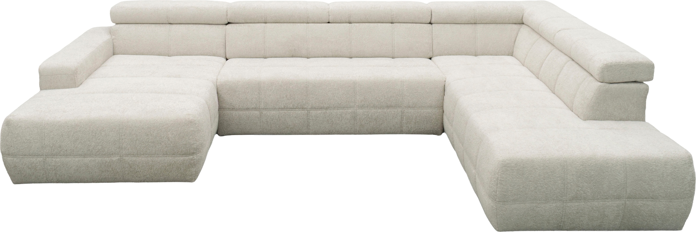 OTTO home Wohnlandschaft »Ballerup 359 x 228 cm, auch mit verstellbarer Sitztiefe« Kopfteile verstellbar, Pet Friendly Bezug, U-Form