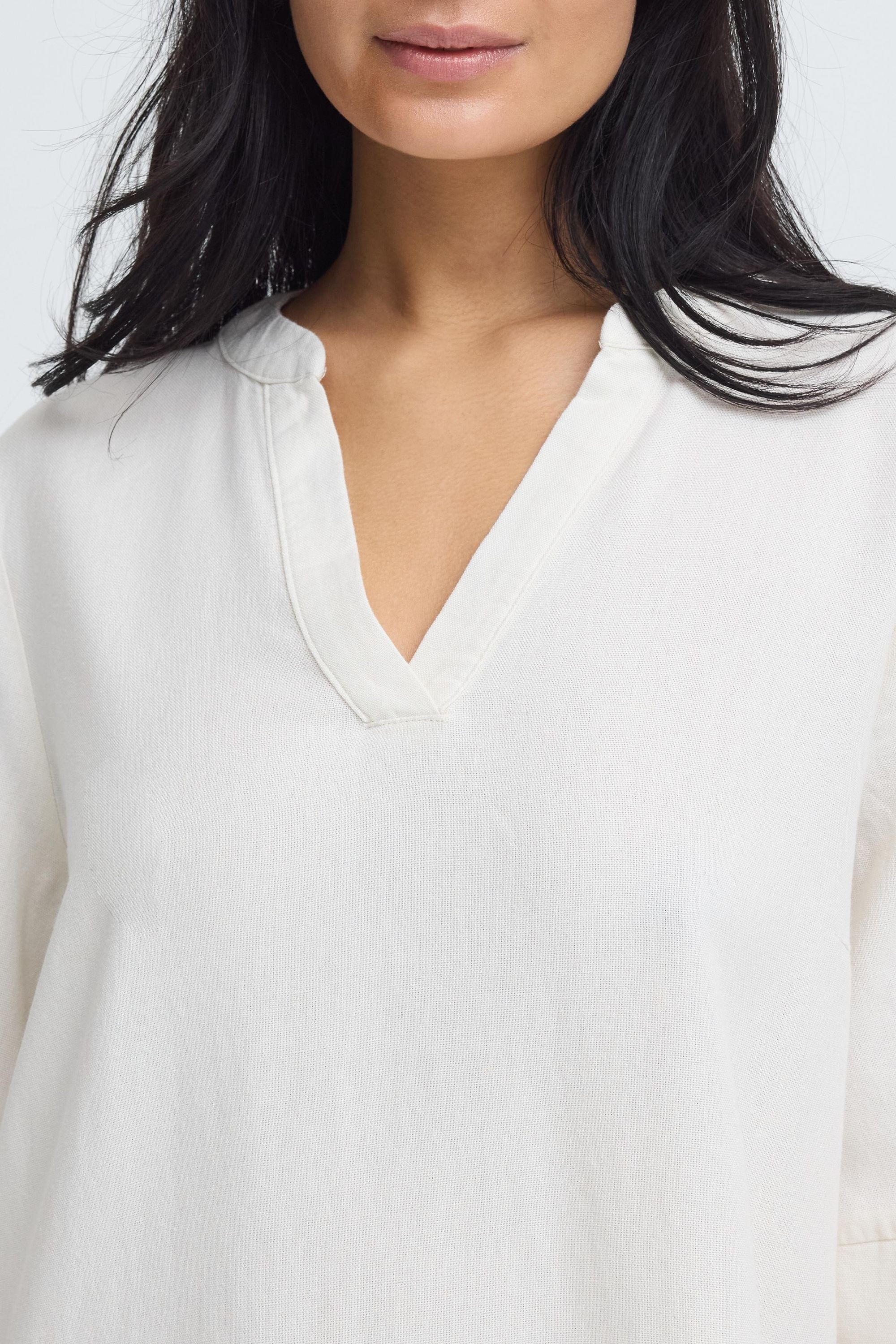 OXMO Minikleid »Minikleid OXNInna Linen Mix«