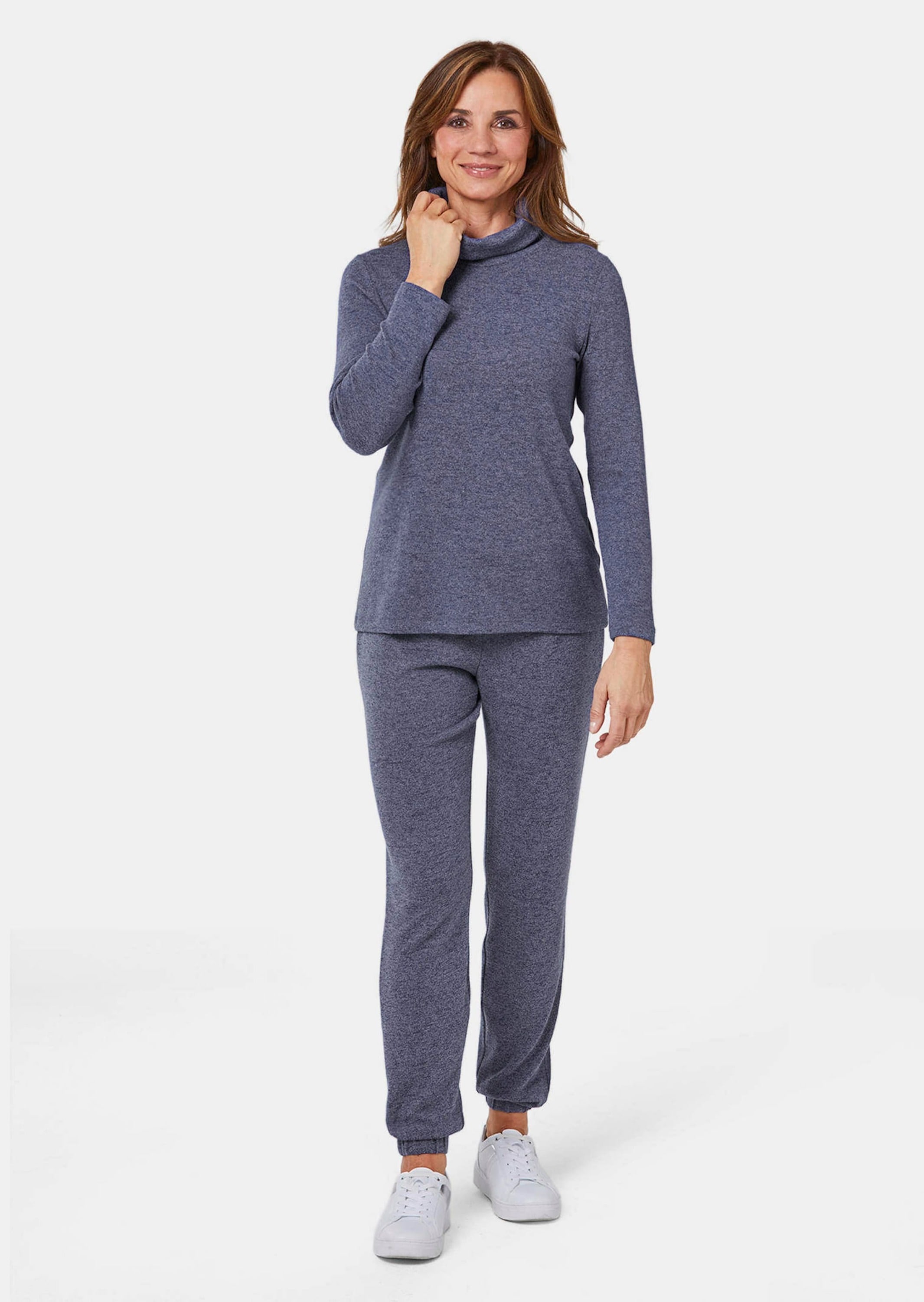 GOLDNER Rollkragenpullover »Kurzgröße Weiches Rollkragenshirt in Strickoptik« casual