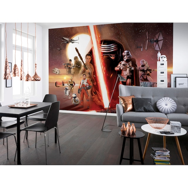 Komar Fototapete »STAR WARS EP7 Collage«, 368x254 cm (Breite x Höhe),  inklusive Kleister online kaufen bei OTTO