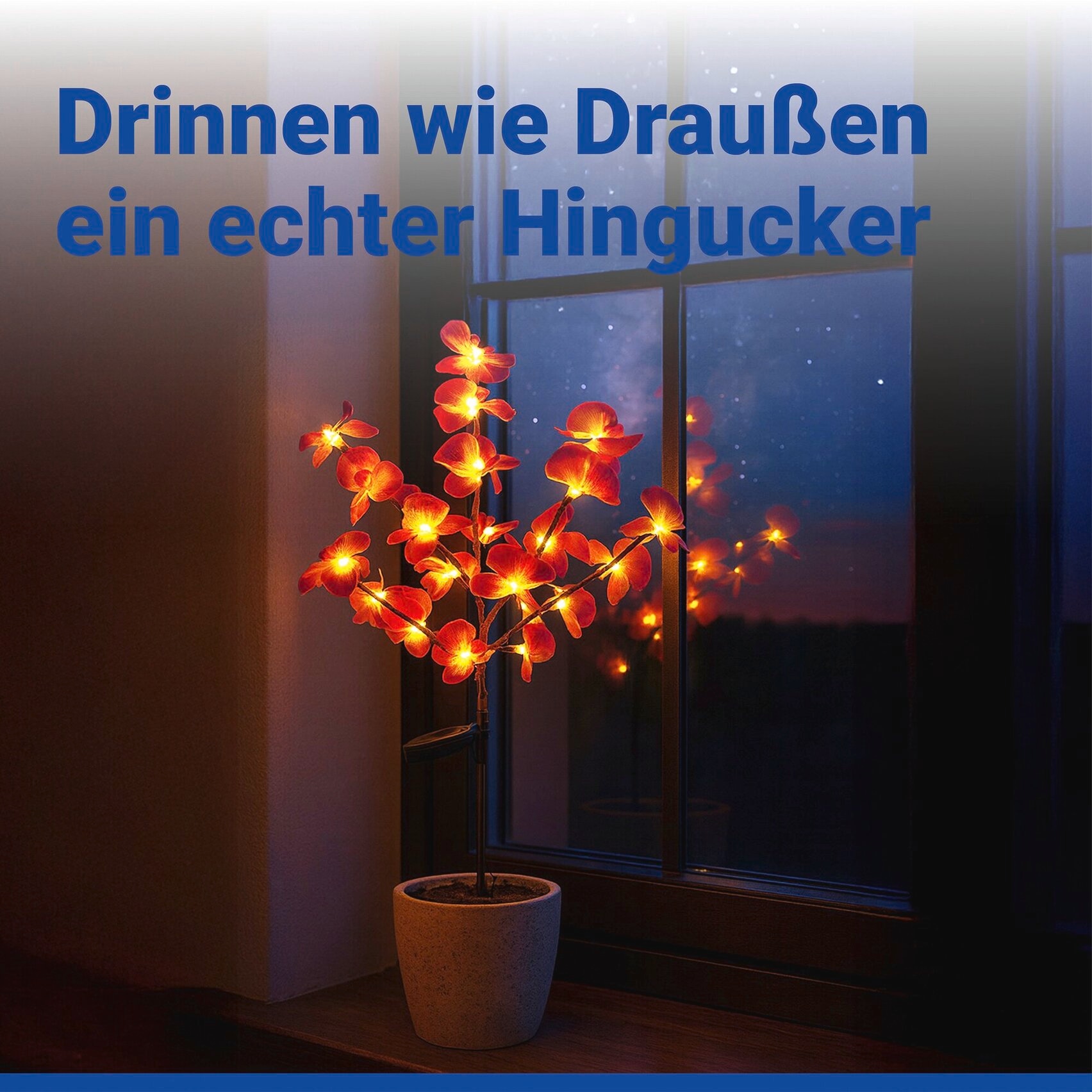 Maximex LED Gartenleuchte »Modell Orchidee« 2 Stk. Extra-Warmweiß LED Gartenstecker, solarbetriebene Gartenbeleuchtung, 2 Einstellungen