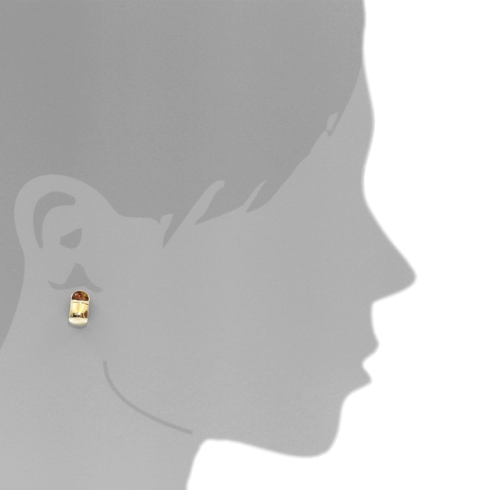 OSTSEE-SCHMUCK Paar Ohrstecker »- Ida-Marie - Silber 925/000, vergoldet - Bernstein«