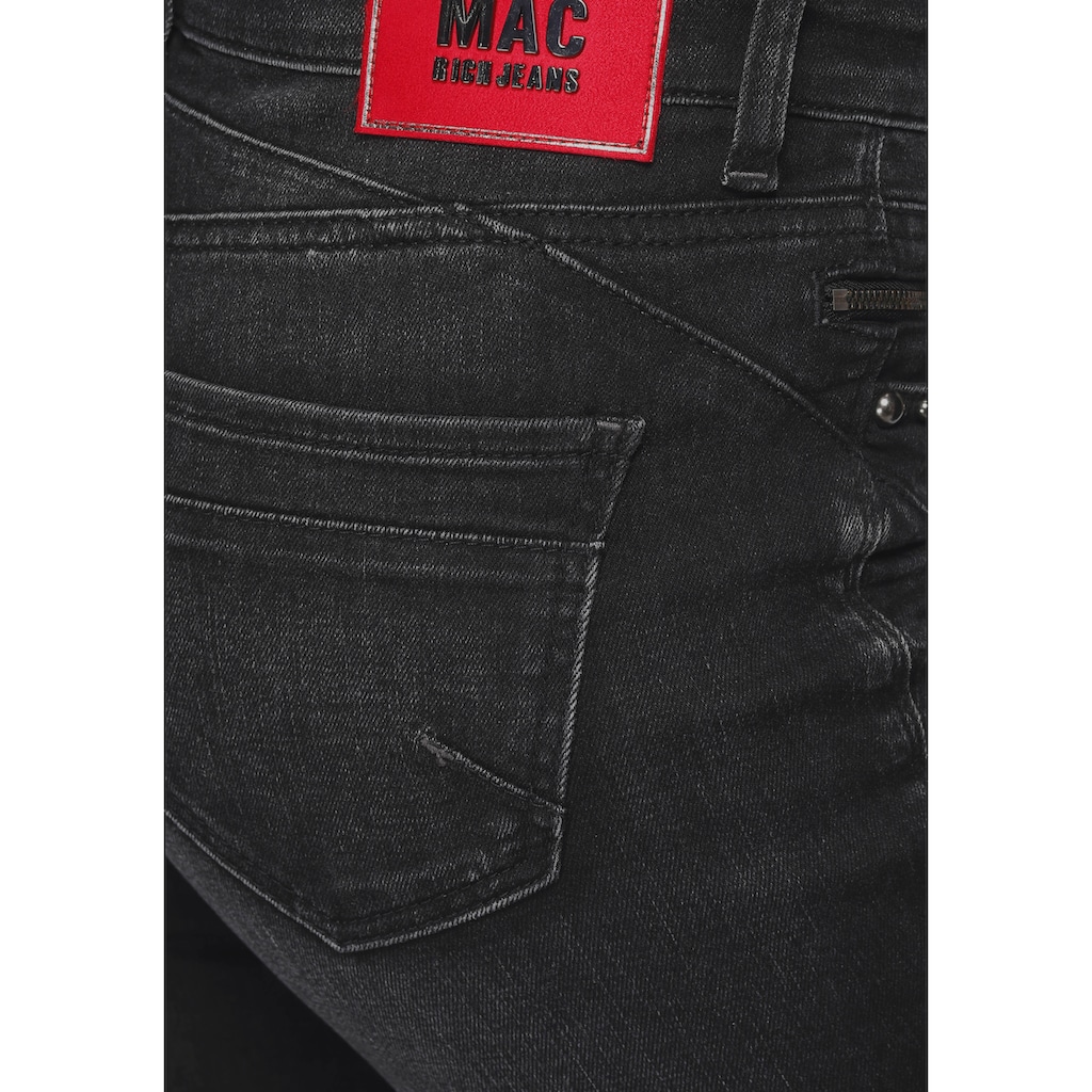 MAC Slim-fit-Jeans »Rich-Slim-Glam Rivet«, Push-Up-Effekt durch besondere Nahtführung