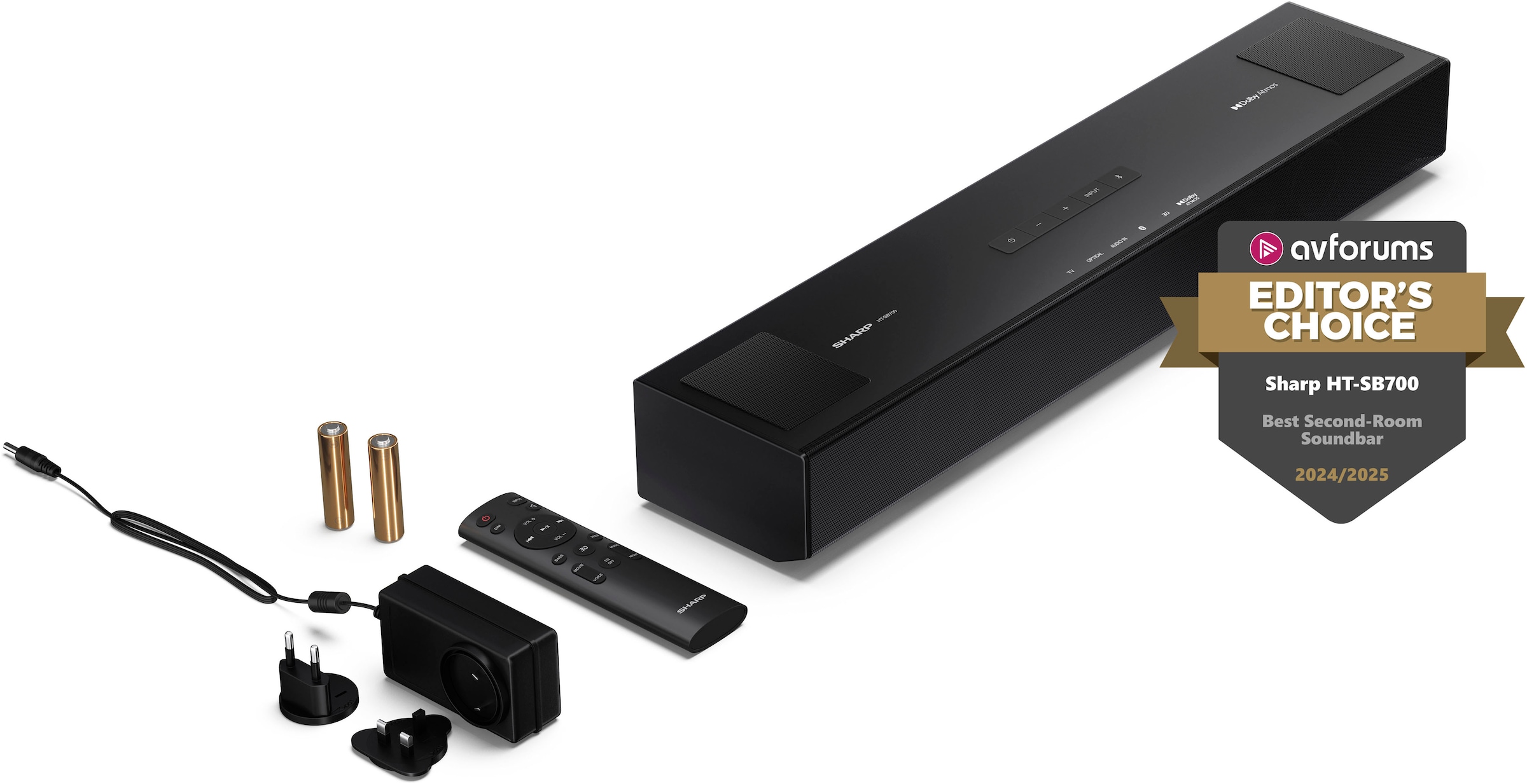 Sharp Soundbar »HT-SB700« 2.0.2 (Bluetooth Automatische Abschaltung | Bass- und Lautstärkeregelung | Equalizer | Steuerung per TV Fernbedienung | Touch - Bedienung 140 W)