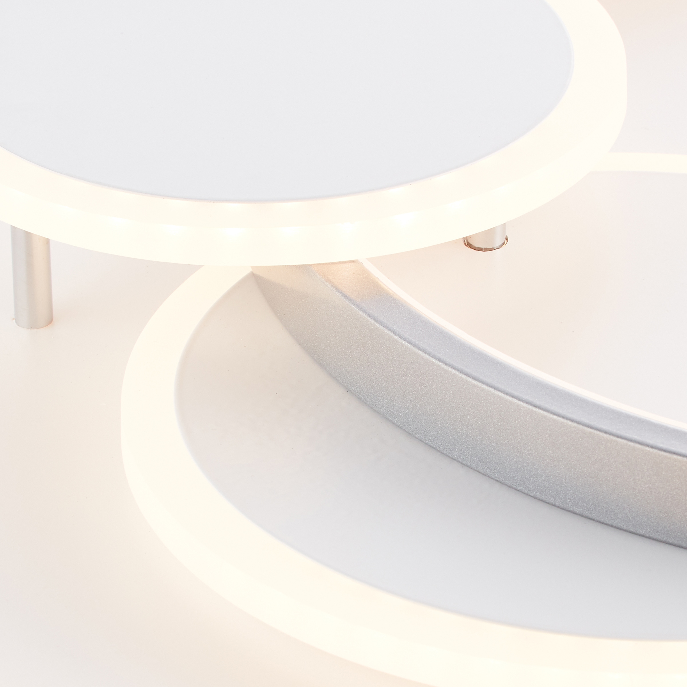 Brilliant LED Deckenleuchte »Circon«, 1 flammig, Leuchtmittel LED-Modul | LED fest integriert, Ø 50 cm, dimmbar, CCT, Fernbedienung, 5200 Lumen, Metall, titanfarben