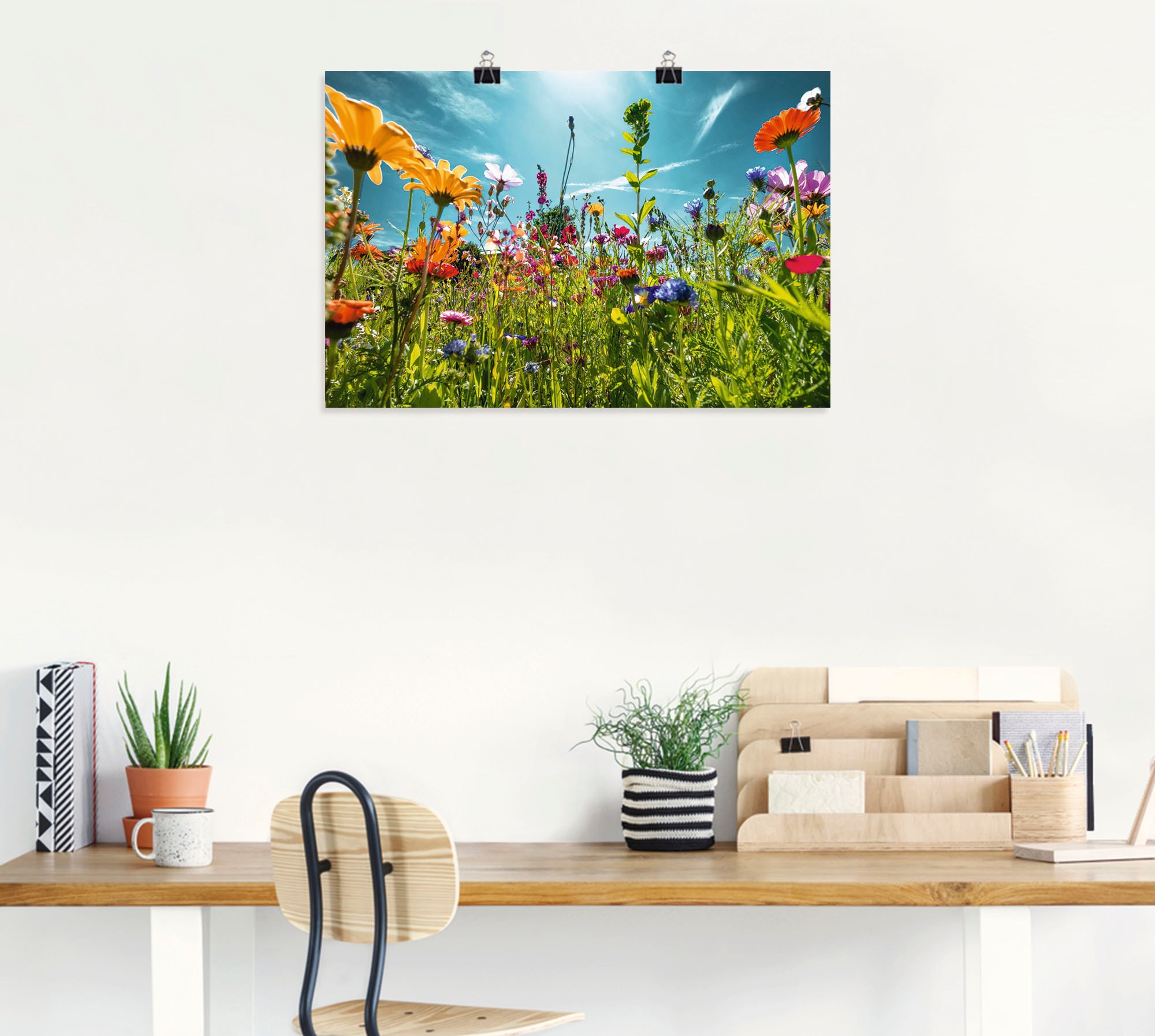 Artland Wandbild »Buntes Blumenfeld«, Blumenwiese, (1 St.), als Alubild, Outdoorbild, Leinwandbild, Poster, Wandaufkleber