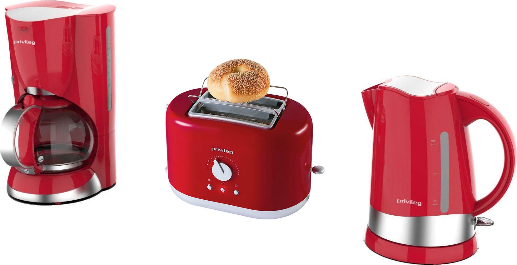 Privileg Toaster »PT2870RPH«, 2 kurze Schlitze, 870 W