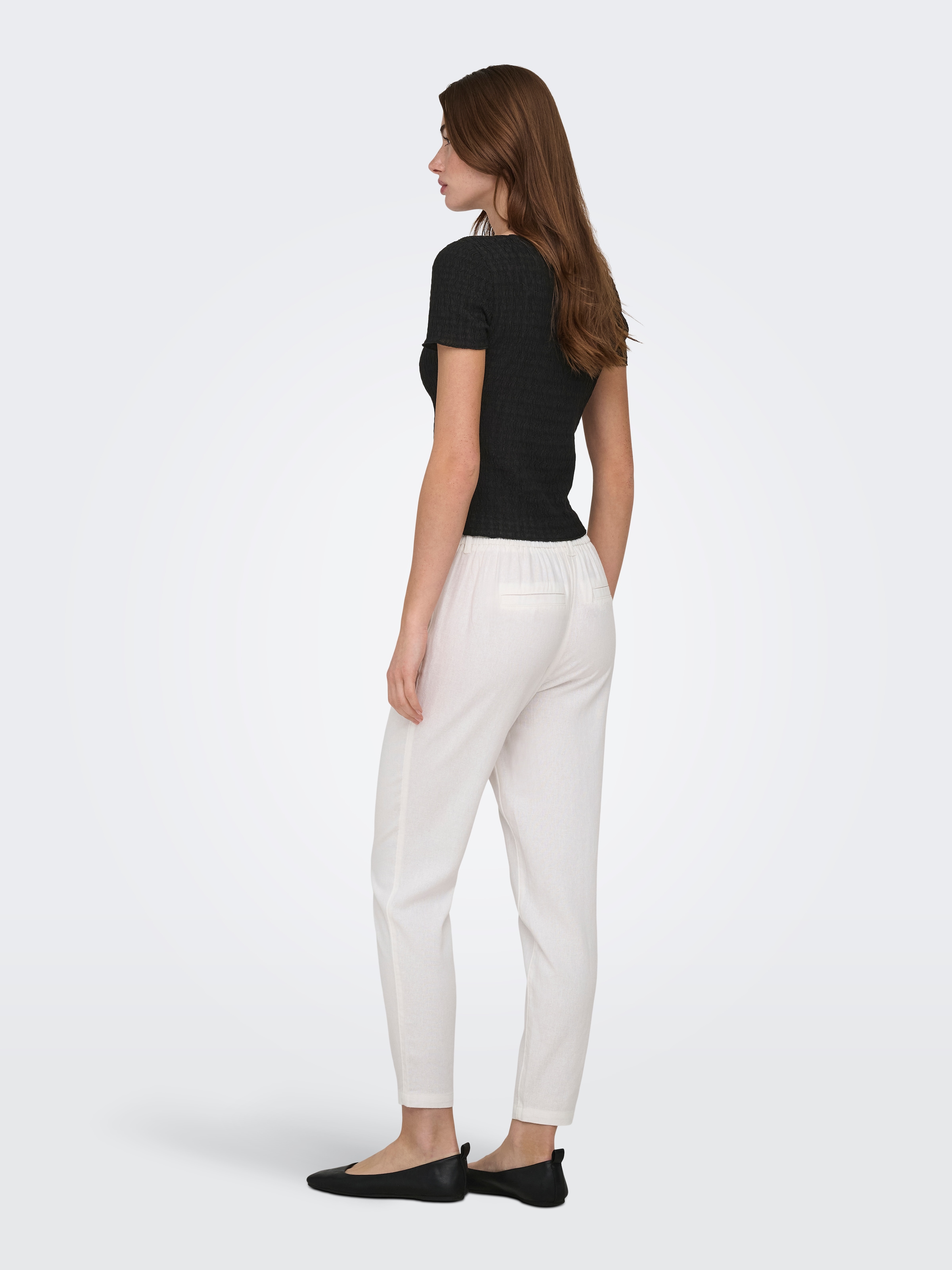 ONLY Kurzarmshirt »ONLILSE S/S TOP STRUCTURE JRS NOOS« Kunstfaser, regular fit