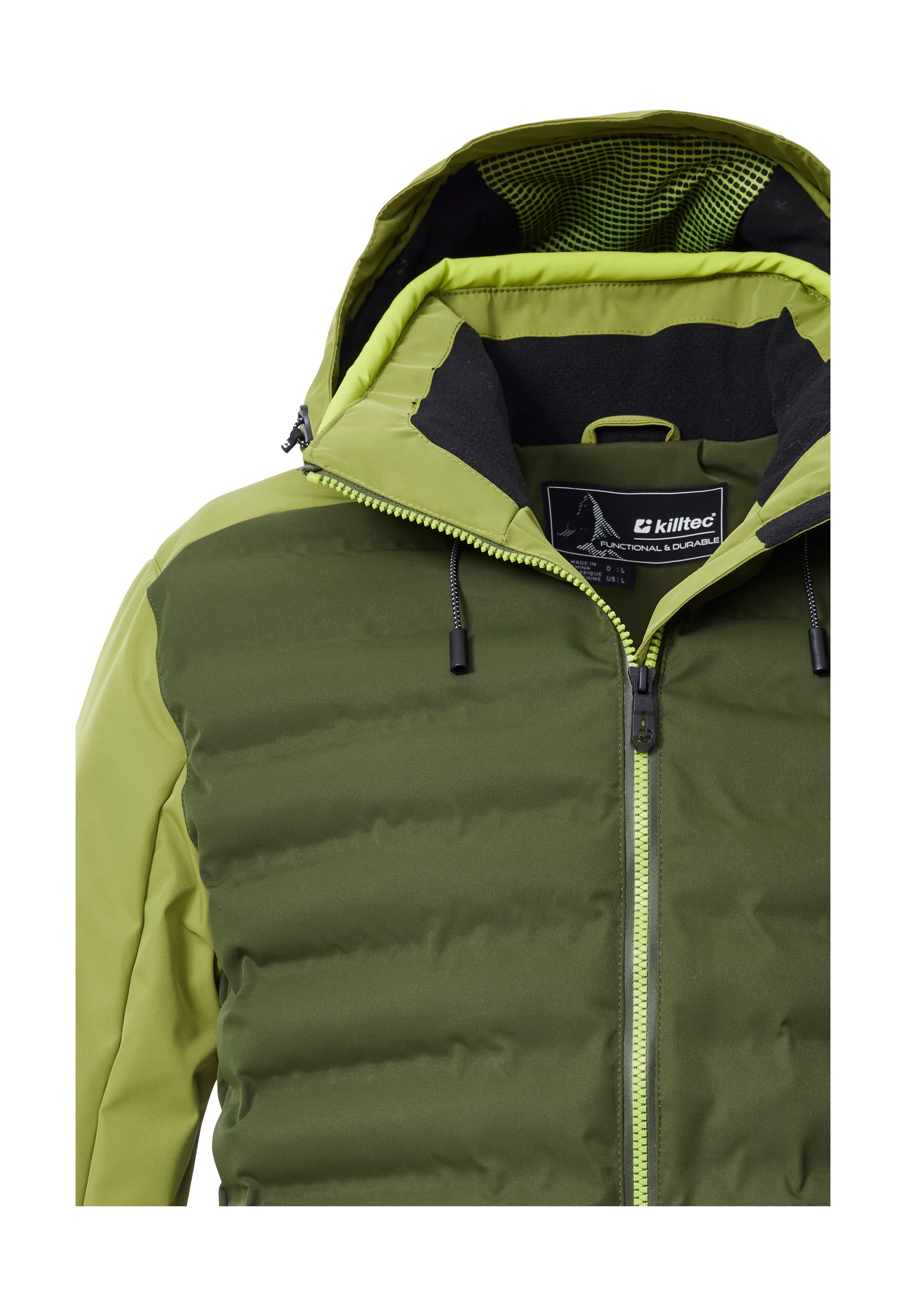 Killtec Skijacke »KSW 72 MN SKI JCKT«, Moderne Hybridoptik, winddicht, wasserabweisend, atmungsaktiv