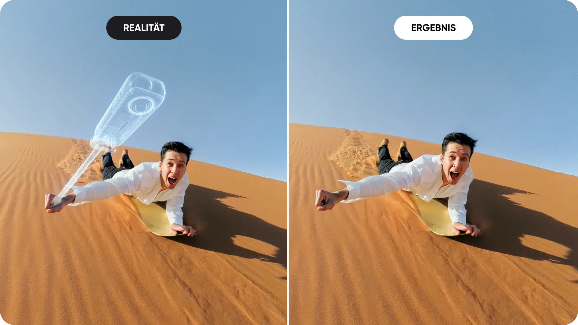 Insta360 Handstativ »Fernbedienungs-Kit für den 2-in-1 Selfie-Stick (1/4"-Halterung)«