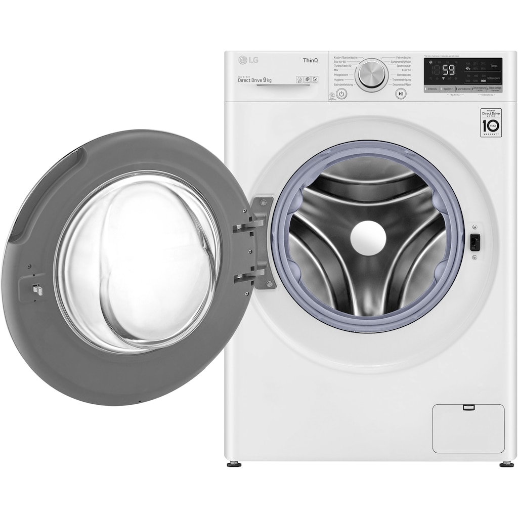 LG Waschmaschine »F4WV409S1B«, F4WV409S1B, 9 kg, 1400 U/min