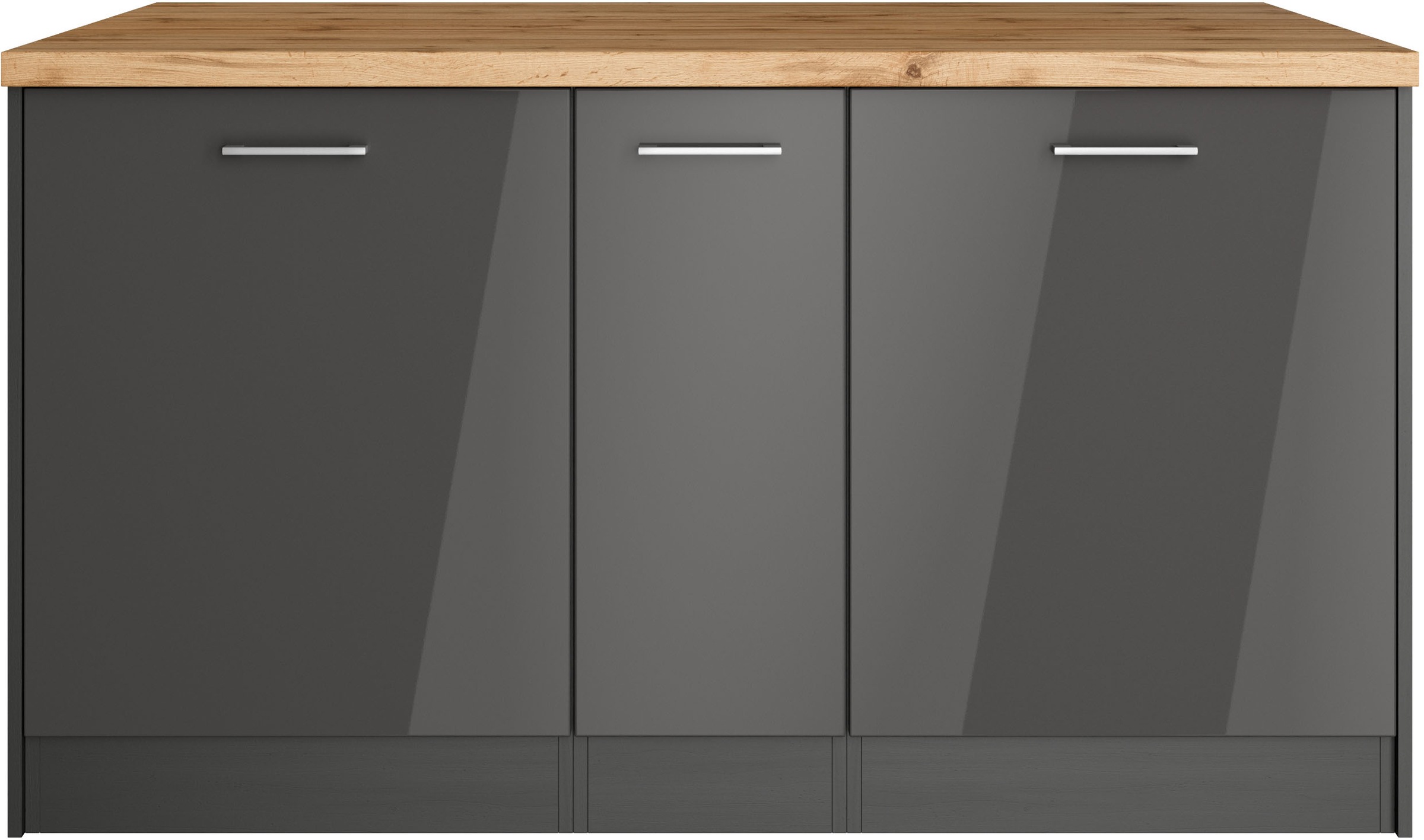 KOCHSTATION Kücheninsel »KS-Milan«, Stellmaß 153/100 cm, viel Stauraum, Lebensmittelpunkt: Küche