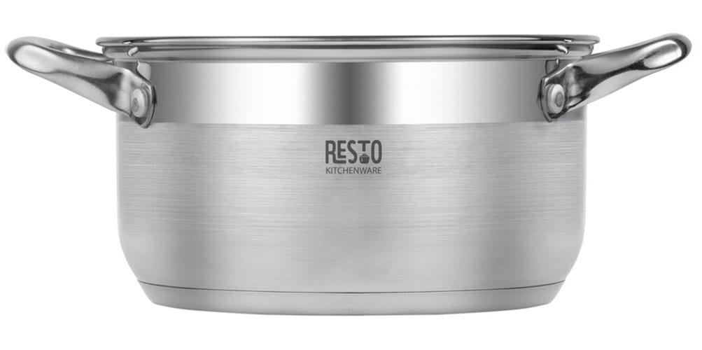 RESTO Kitchenware Kochtopf »Libra, Topf energiesparend und spülmaschinenfest« 2 Stk. tlg. Edelstahl 18/10