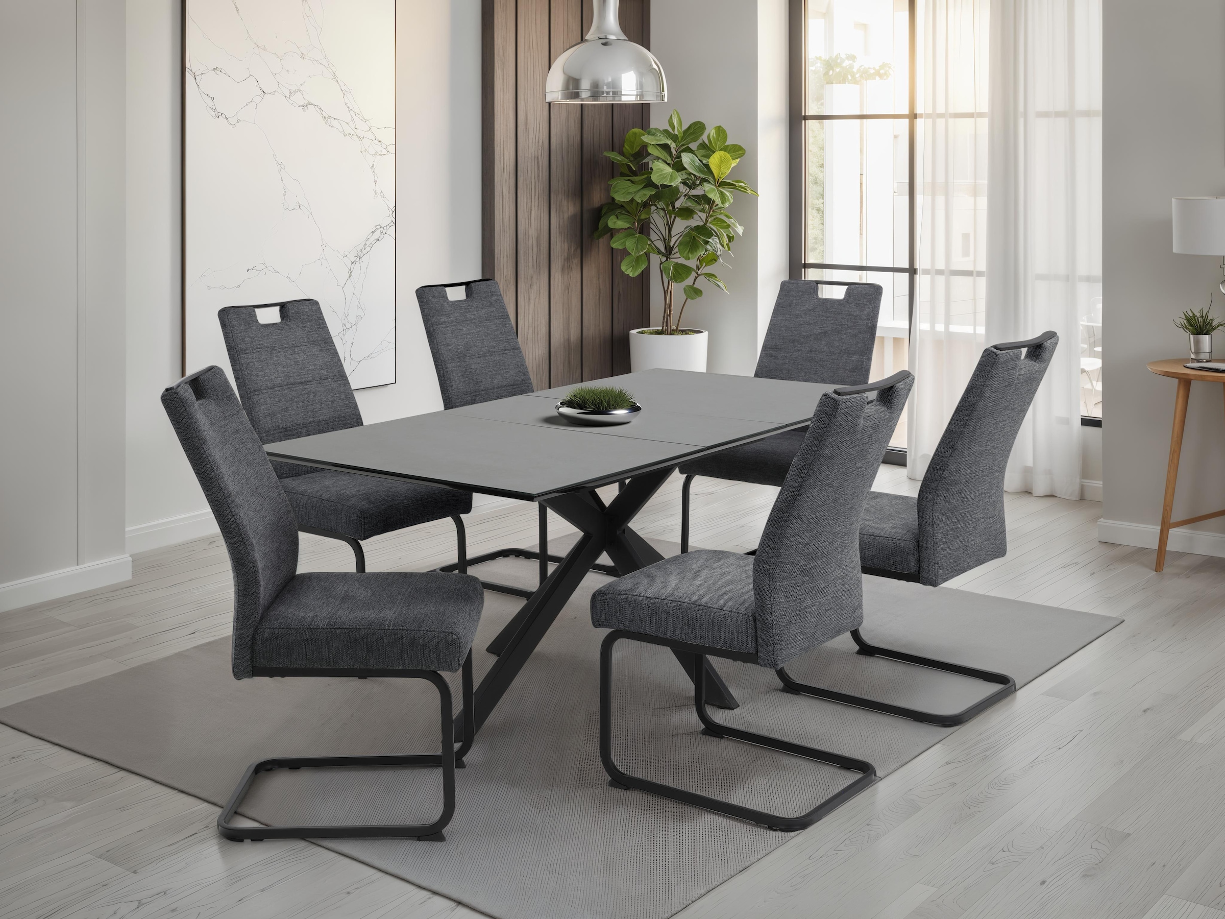 HELA Freischwinger »KERTIN« (Set) 1 Stk.XL Sitzbreite, Griff, Federkorb, 140kg belastbar