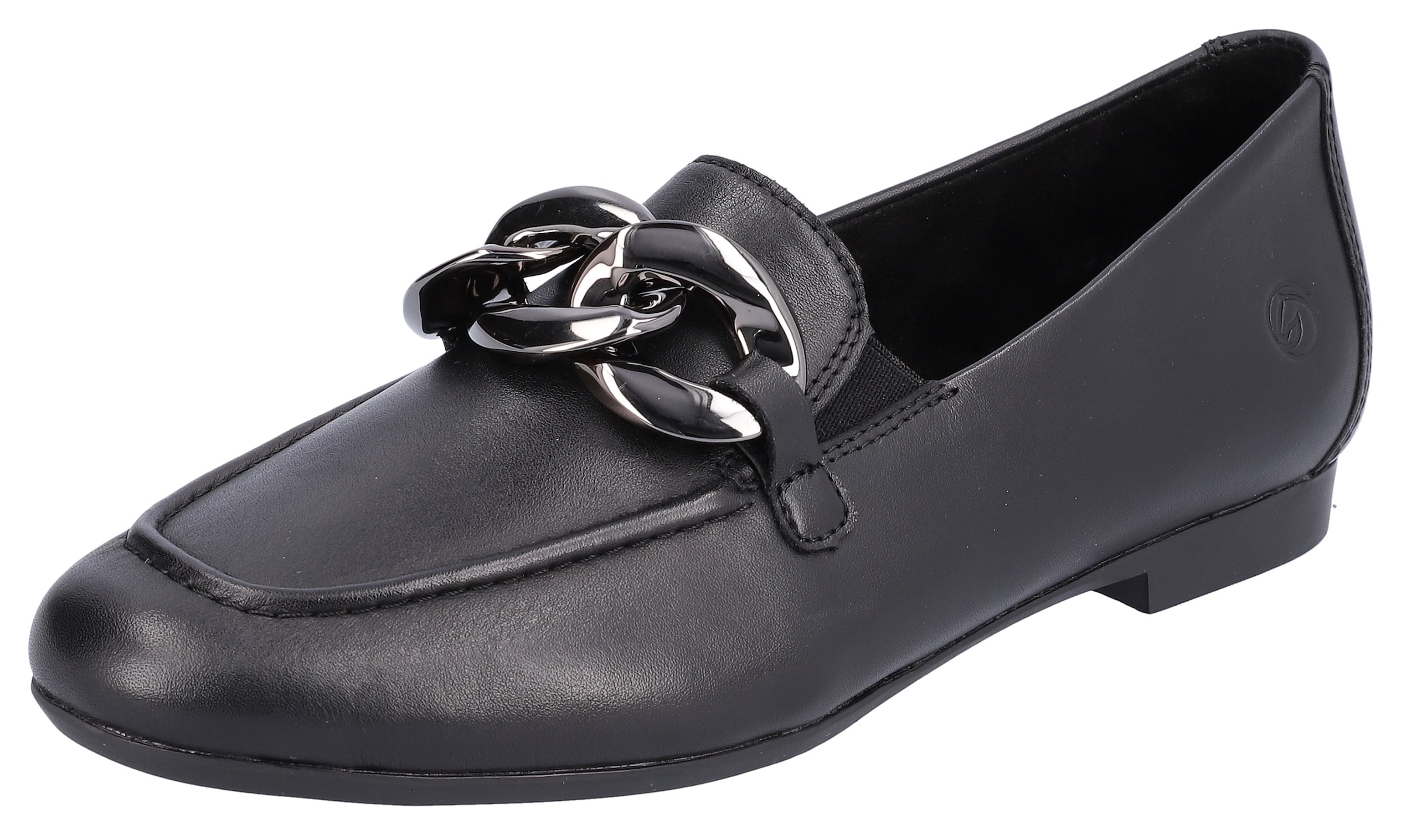 Remonte Loafer, Slipper, Businness Schuh mit auffälliger Zierkette