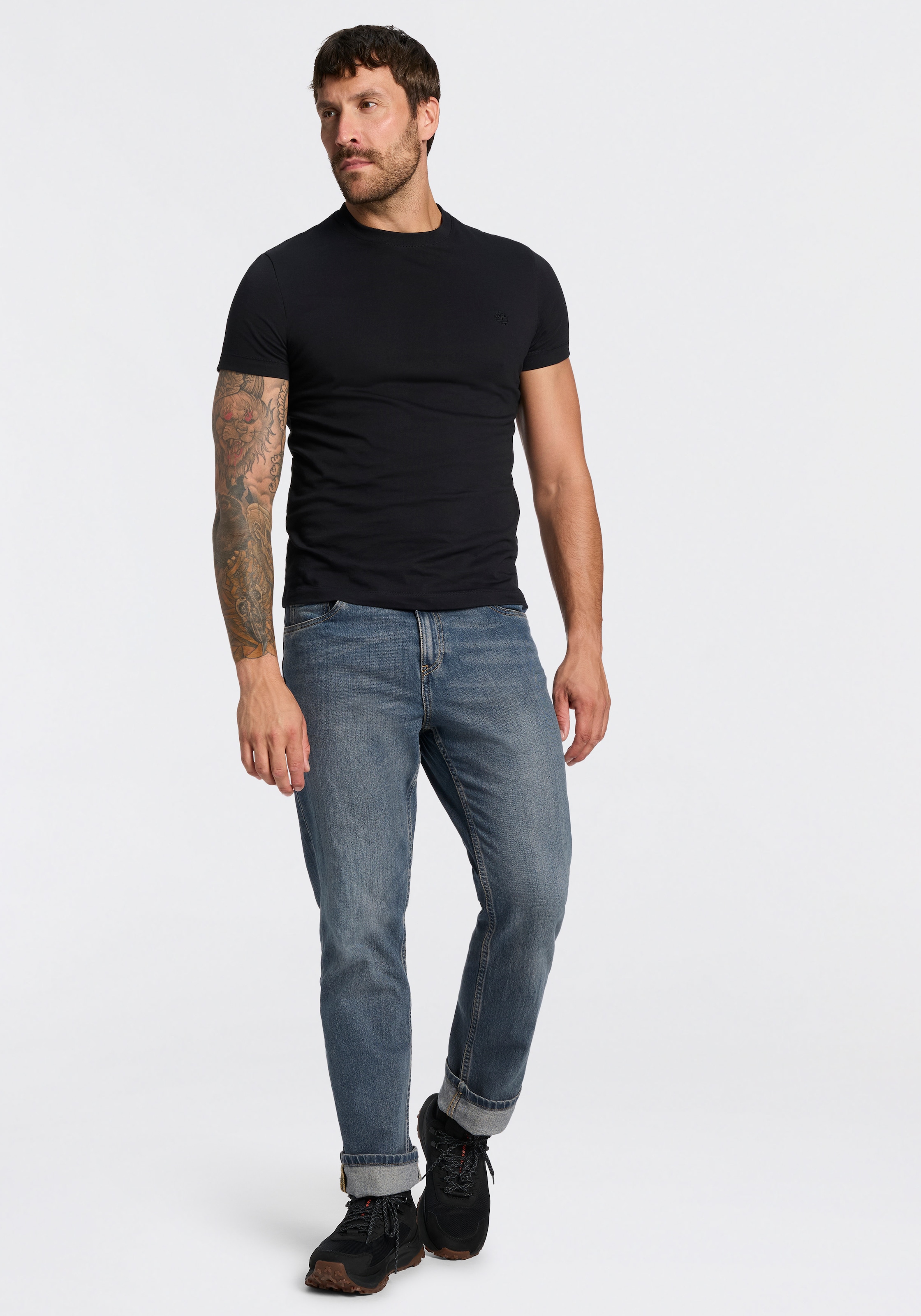 Timberland T-Shirt »DUNSTAN RIVER - SS Tee (Slim)« mit Rundhalsausschnitt, Kurzarm-Design, aus Baumwolle