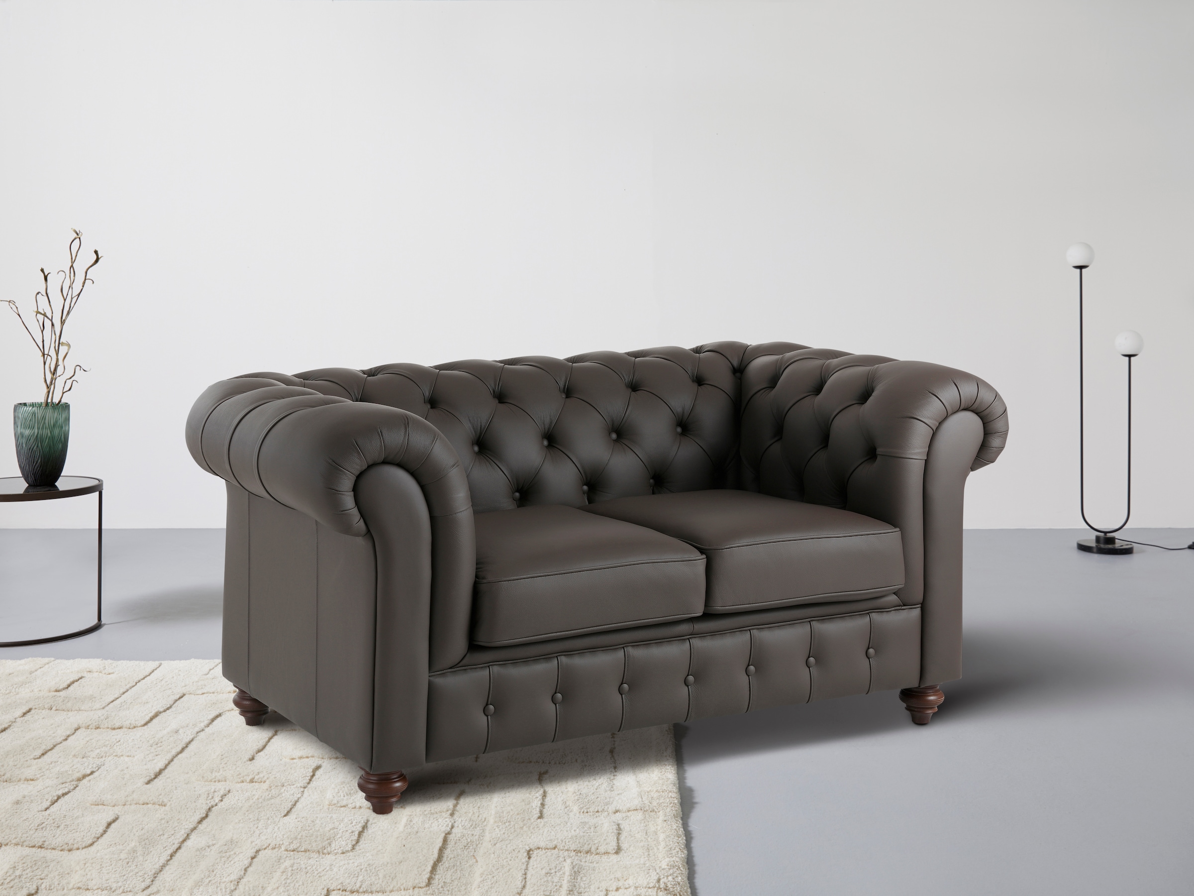 Chesterfield-Sofa »Chesterfield 2-Sitzer B/T/H: 150/89/74 cm«, mit hochwertiger...