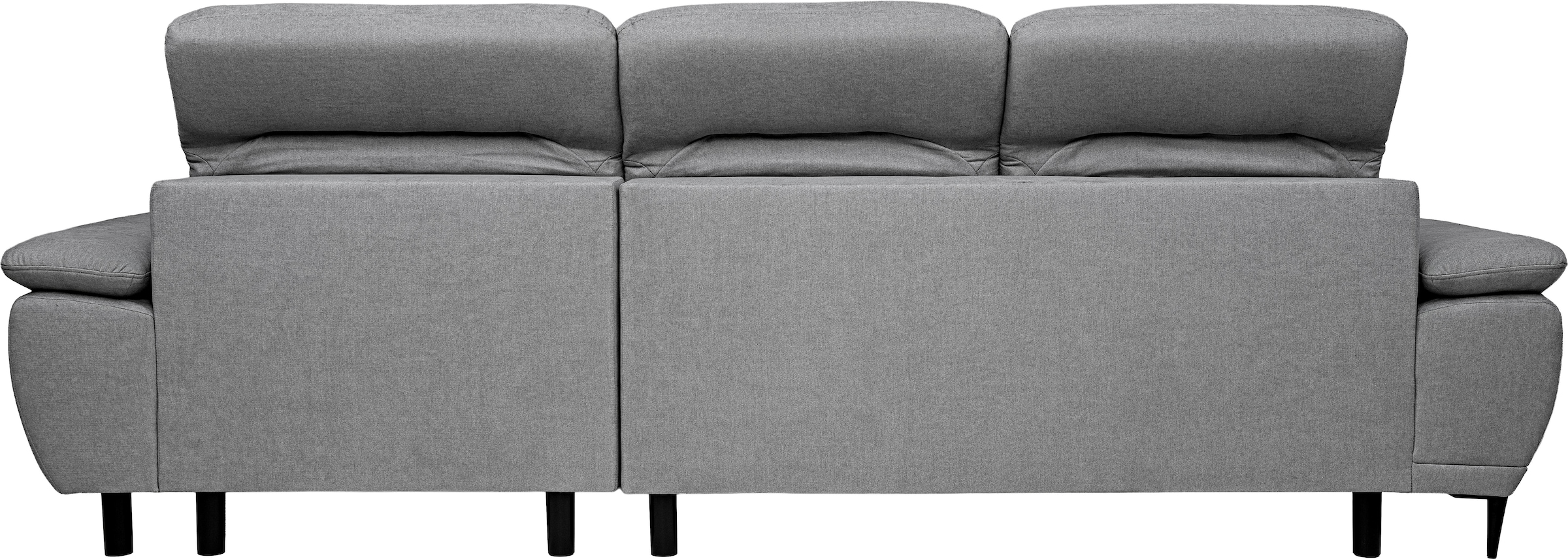 WERK2 Ecksofa »Focus-S, 277 cm breit, elek. Sitztiefenverst., verst. Kopfteile« Luxus-Microfaser weich, L-Form, XXL, elektrische Sitztiefenverstellung