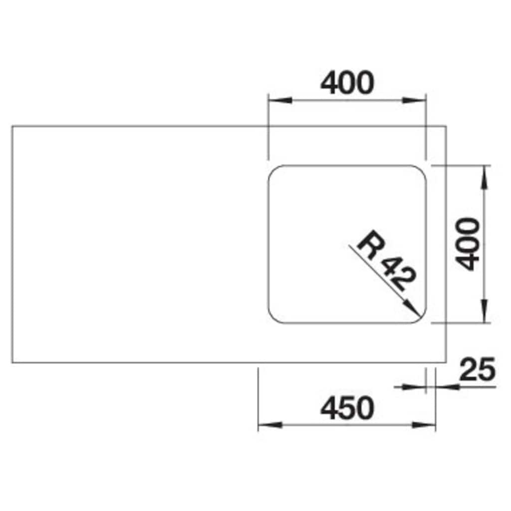 Blanco Edelstahlspüle »SOLIS 400-U«