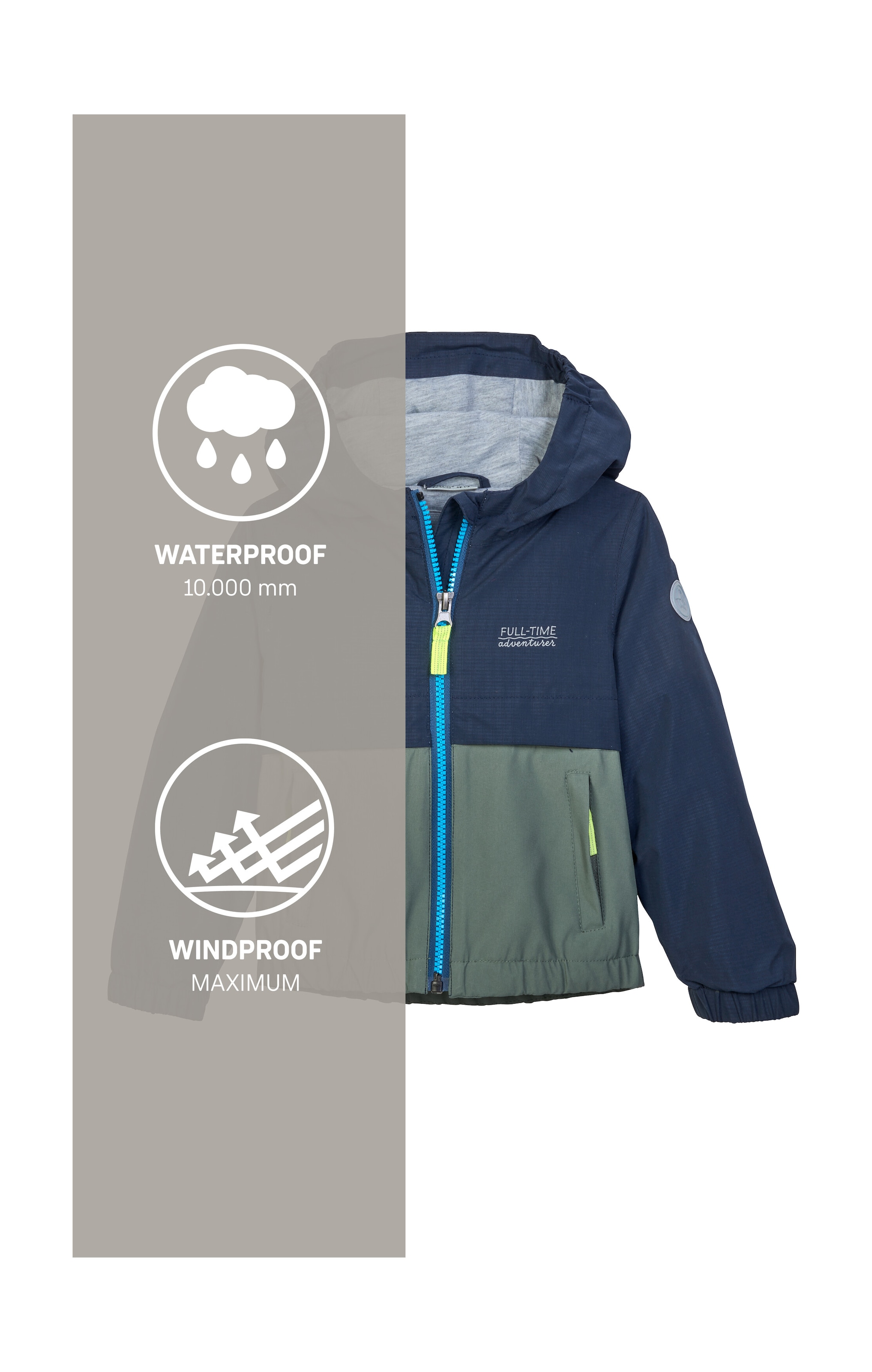 first instinct by killtec Funktionsjacke »FIOS 7 MNS JCKT«, Wasserdichte Kinderjacke mit Colourblock-Design
