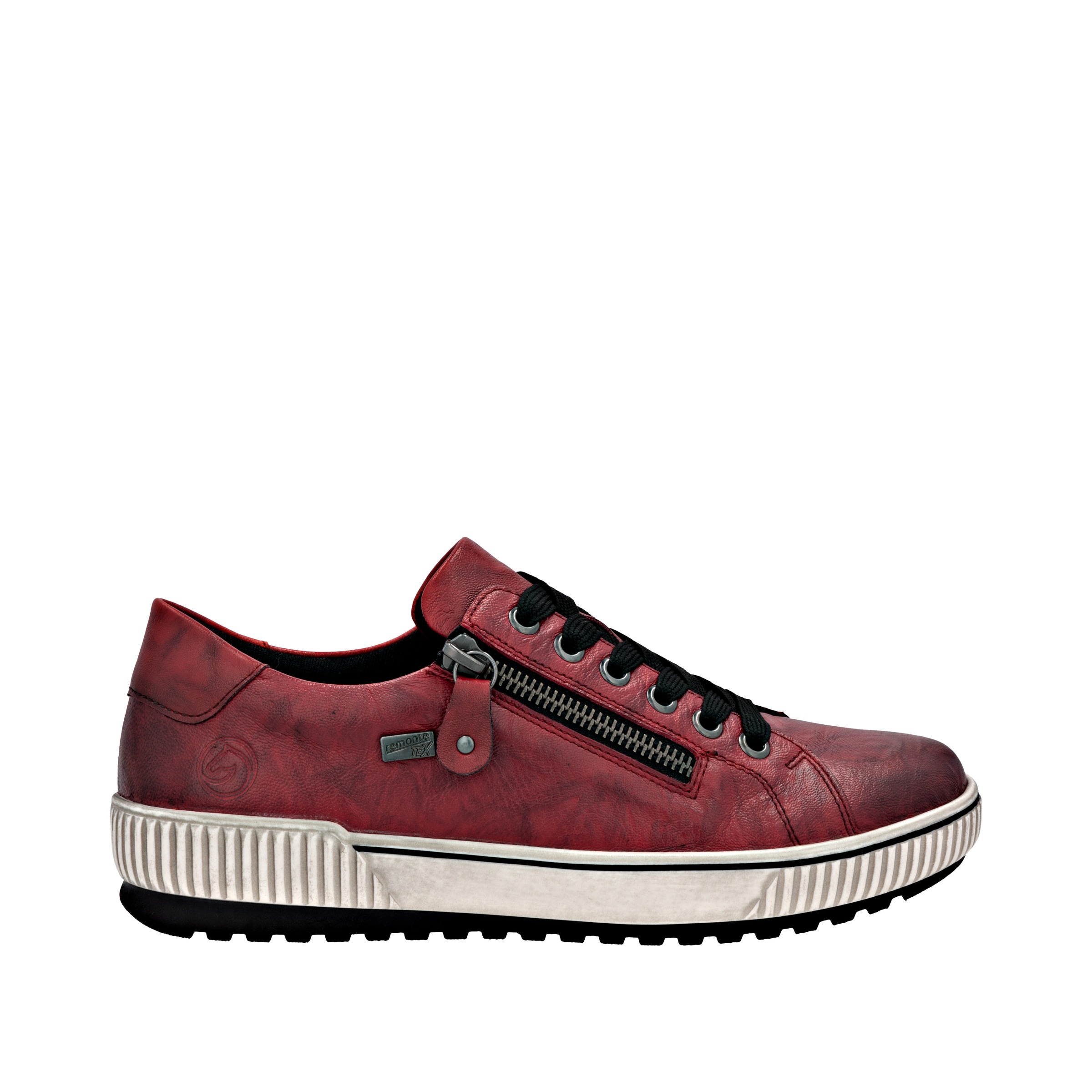 Remonte Plateausneaker, Freizeitschuh, Halbschuh, Schnürschuh mit Außenreißverschluss