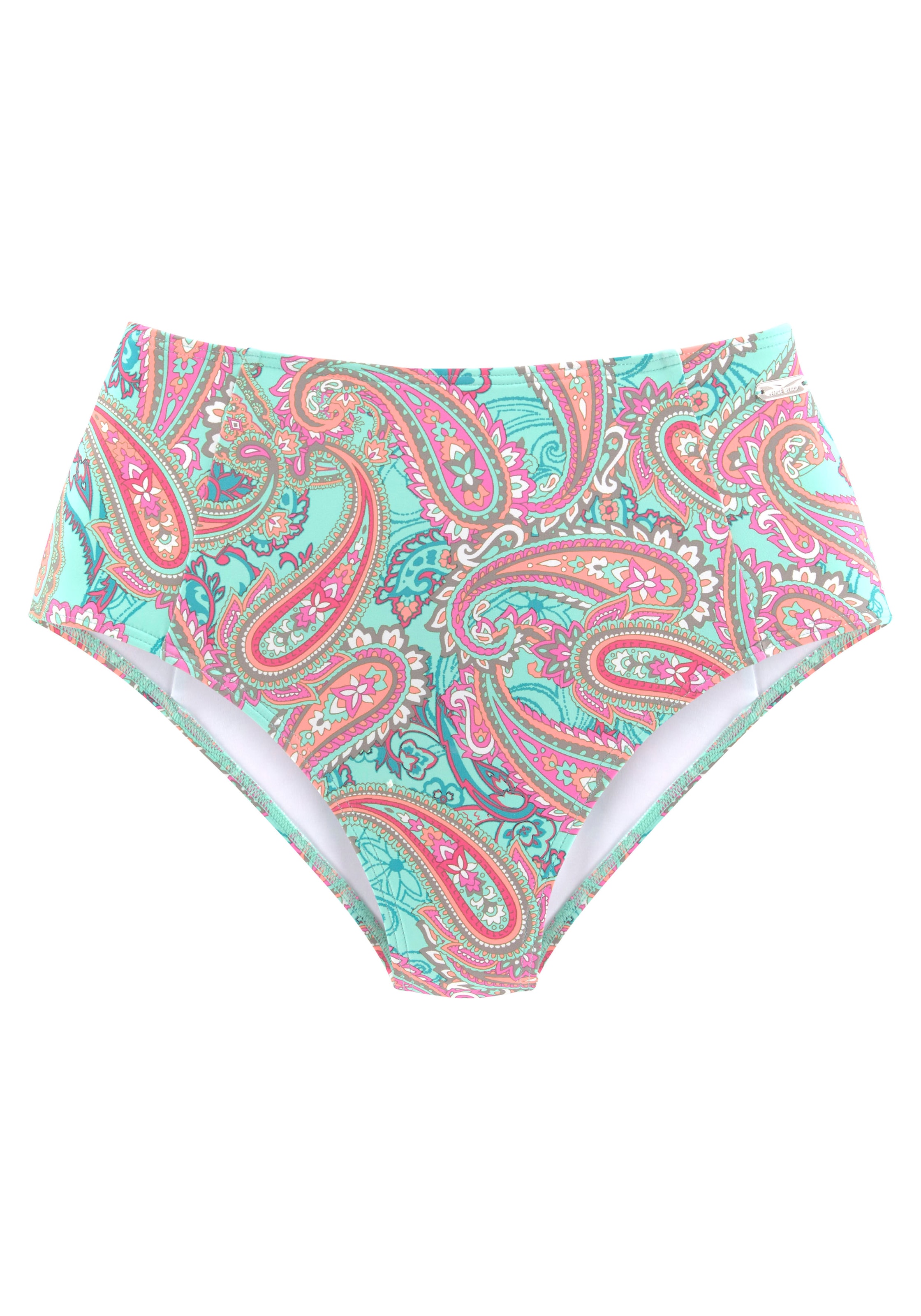 Venice Beach Highwaist-Bikini-Hose »Paislee«, extra hoch geschnitten, softe Microfaser, mit recyceltem Polyamid