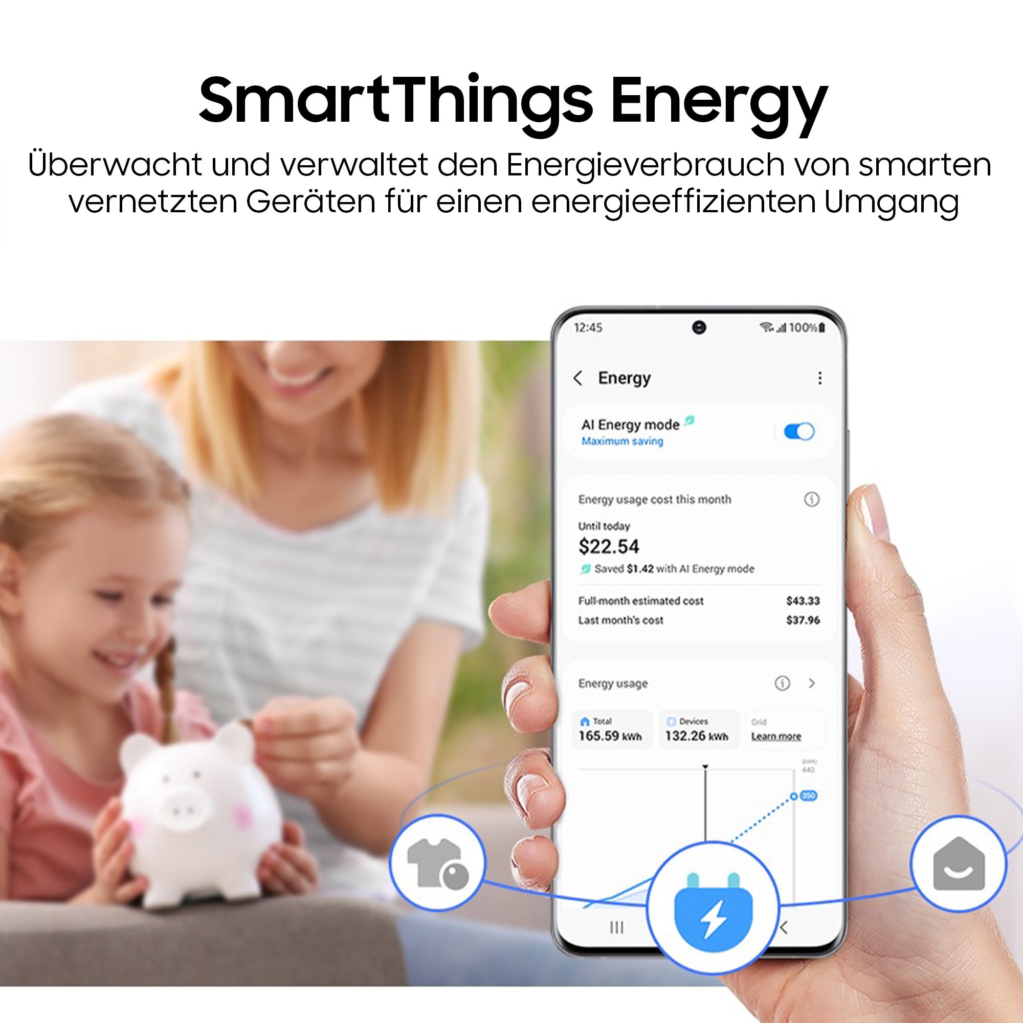 Samsung Wärmepumpentrockner »DV9EDG52A0AEEG« DV5000D 9 Optimal Dry ‑ Intelligent Trocknen mit Sensoren