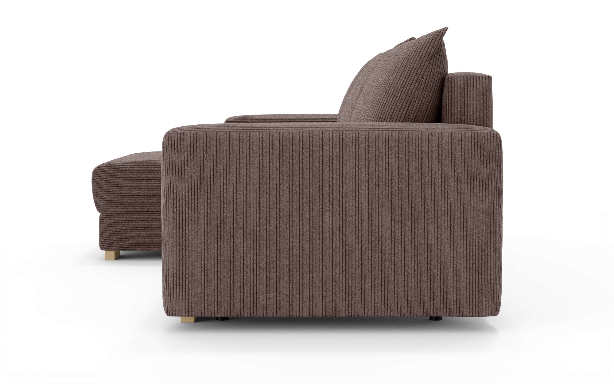 INOSIGN Ecksofa »MAGHERA universell Schlafsofa mit Bettkasten, Maße B/T/H: 255/142/84cm«, L-Form mit Recamiere rechts oder links montierbar, hoher Sitzkomfort