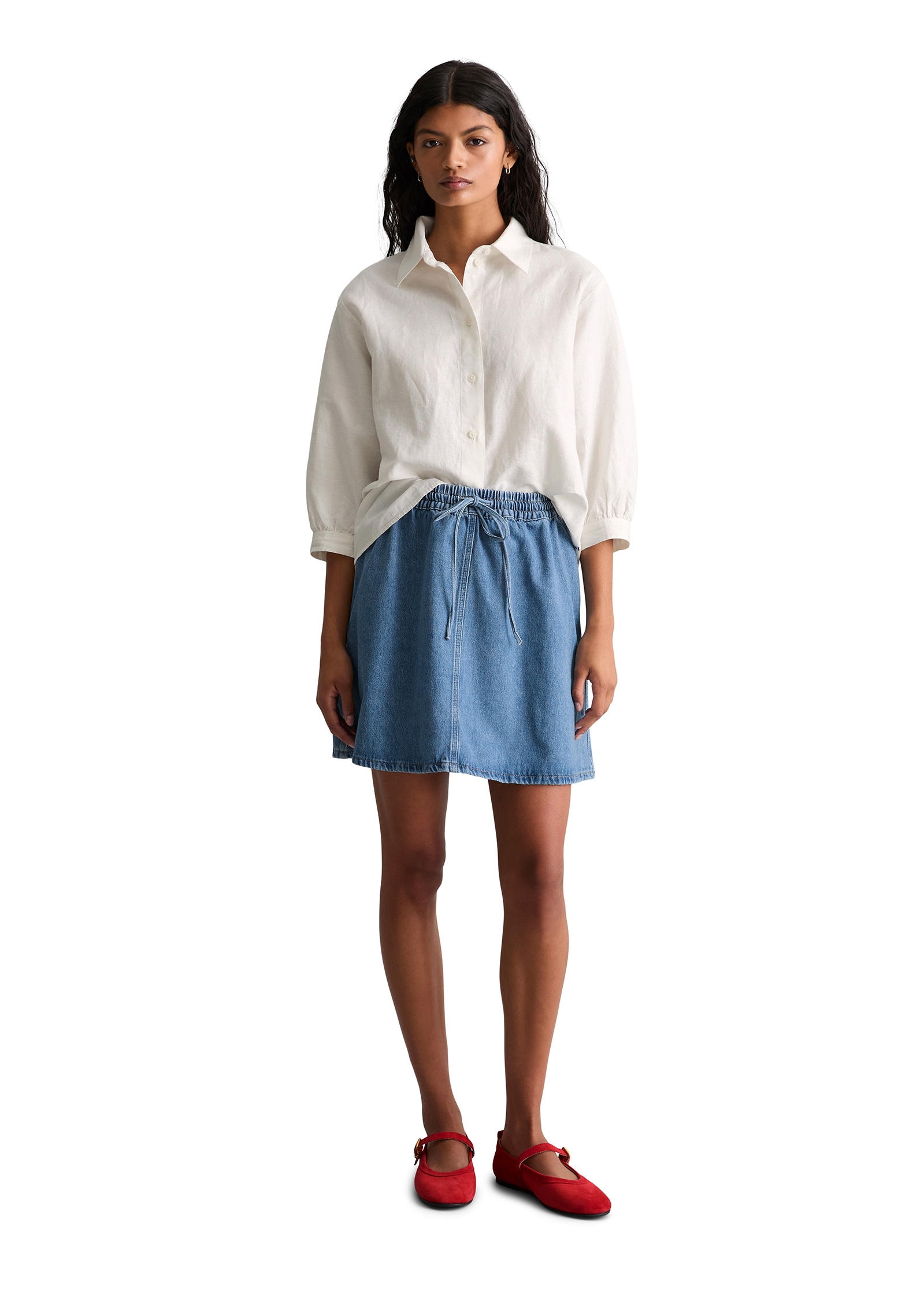 Marc O'Polo DENIM Jeansrock A-Shape aus reinem Organic Cotton