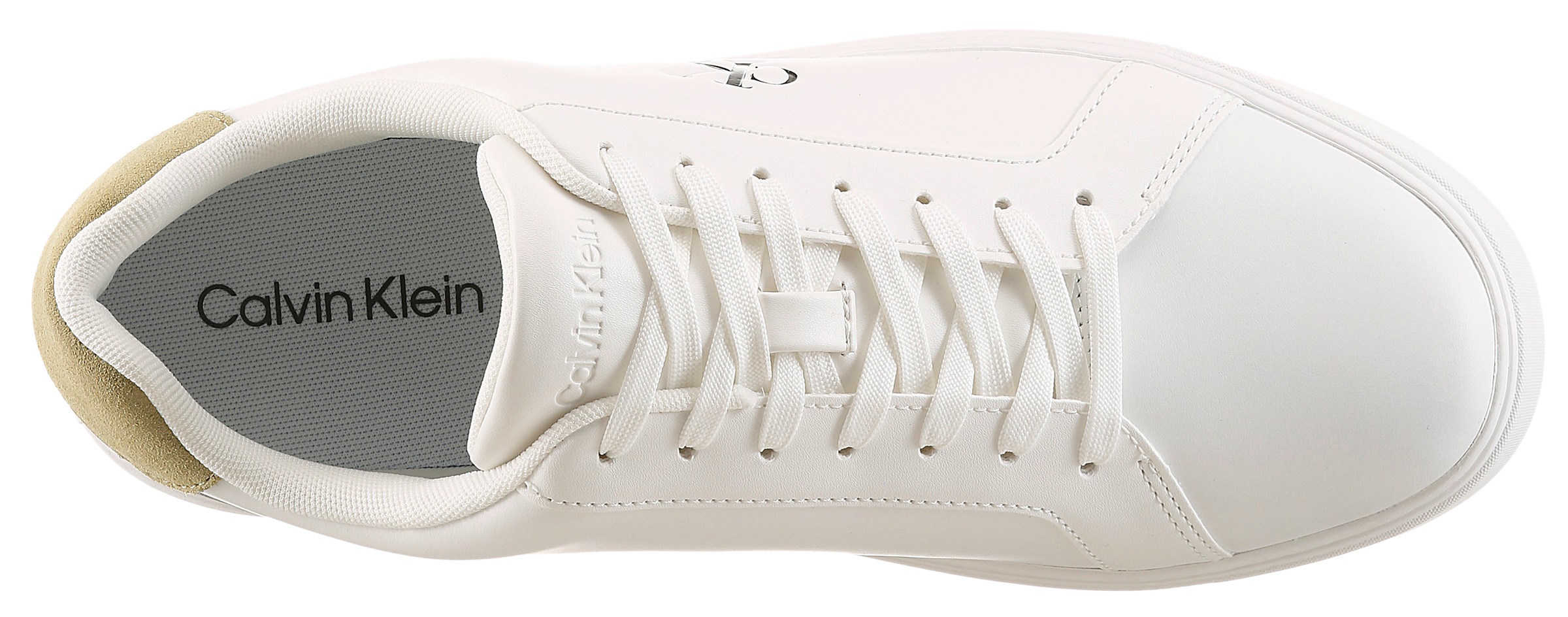 Calvin Klein Jeans Sneaker »CLASSIC CUPSOLE LACEUP LTH«  Schnürschuh, Freizeitschuh mit Fersenbesatz und seitlichem CK-Logo