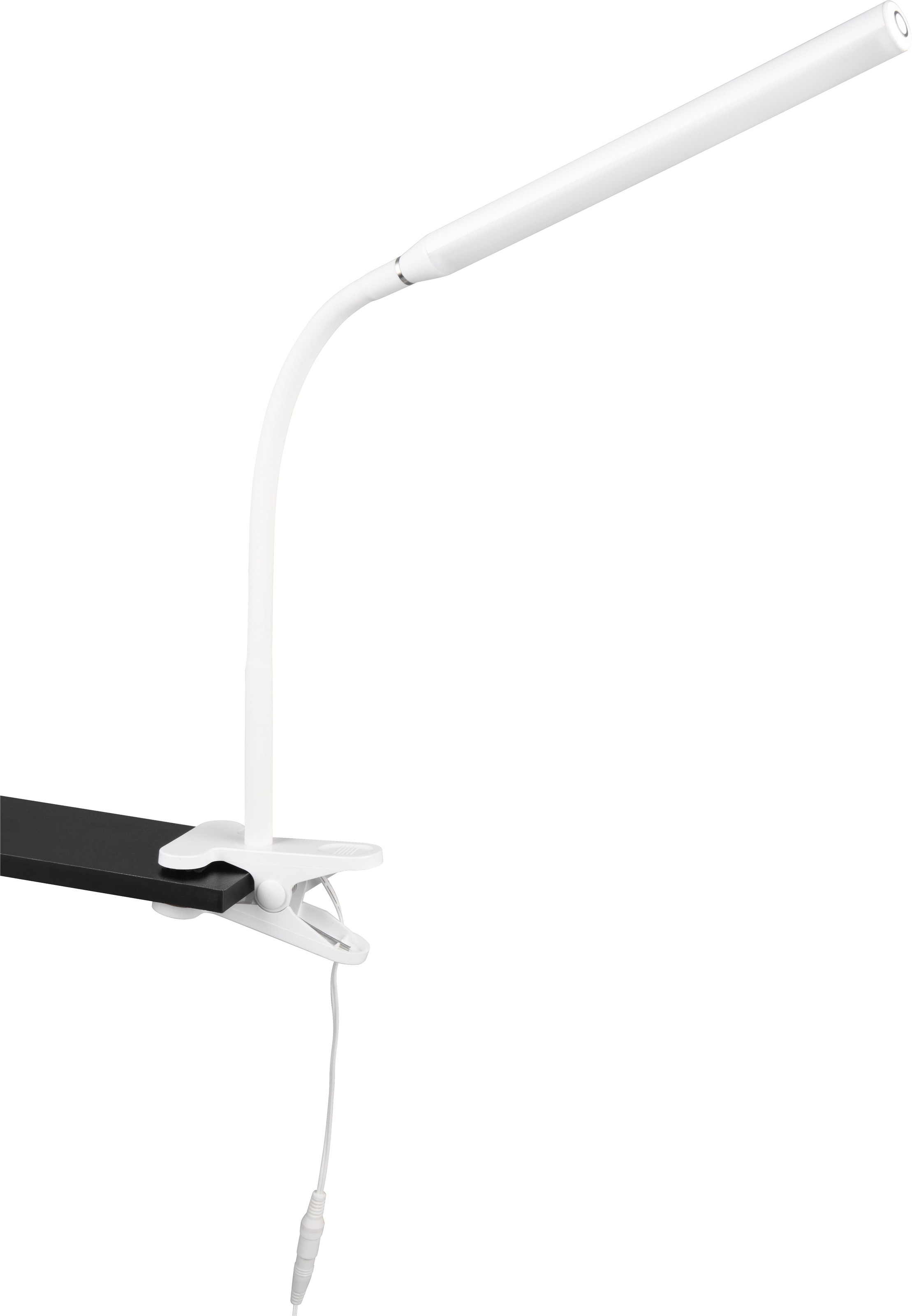 REALITY Leuchten LED Klemmleuchte »NEVADA, 5W 600 Lumen CCT 3000-4000-5000K wamweiß-kaltweiß« LED-Board 1 Stk. Farbwechsler | warmweiß - kaltweiß Lichtfarbe einstellbar dimmbar per Sensordimmer schwenkbare Klemmlampe