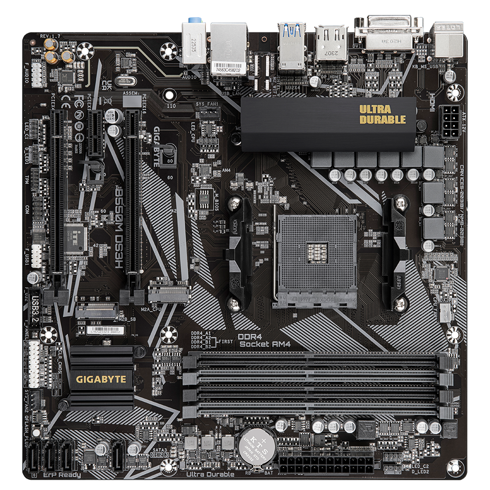Gigabyte Mainboard »B550M DS3H«