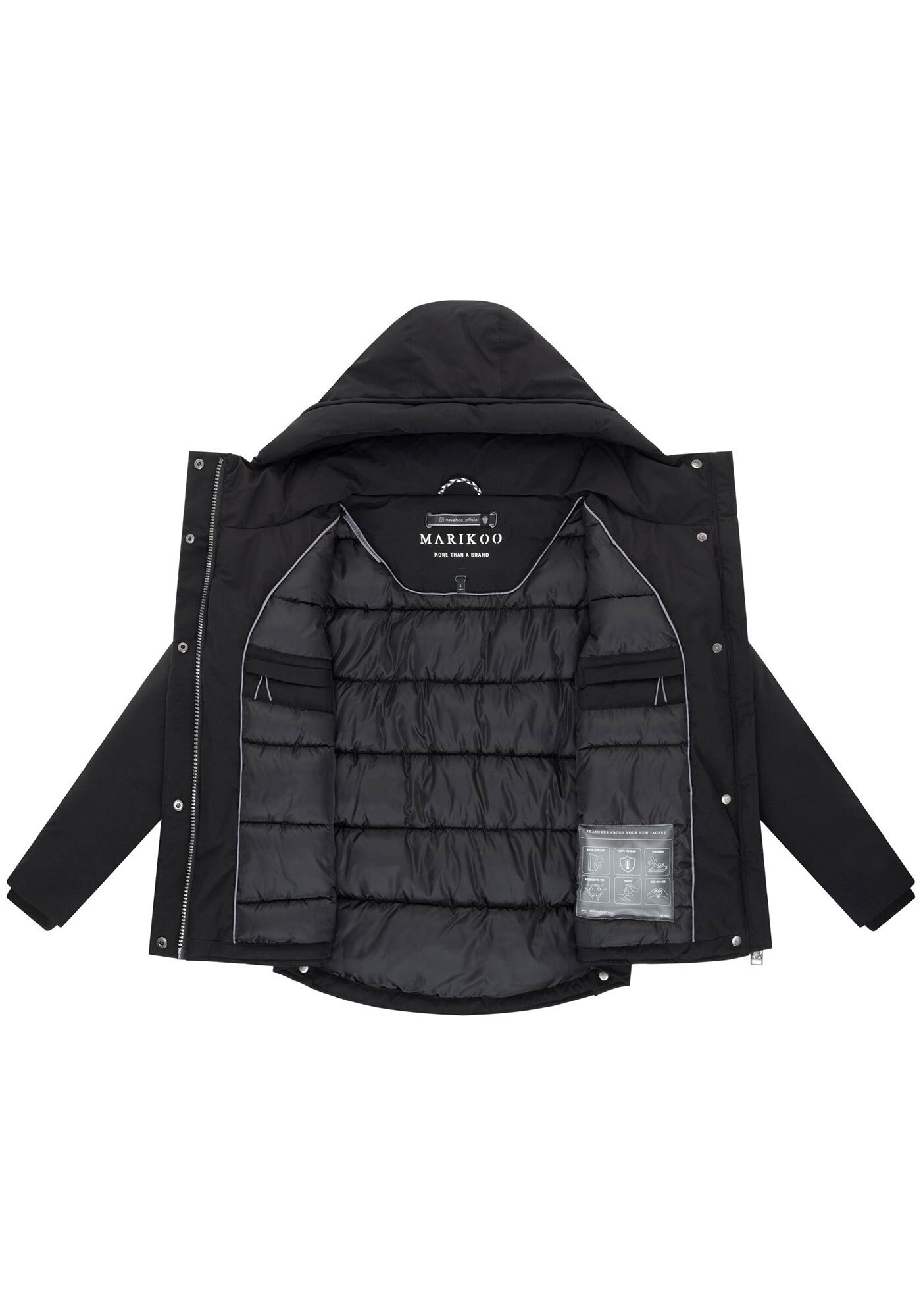 Marikoo Winterjacke »Marikoo Yeminaa Damen Herbst Winter Jacke N113«