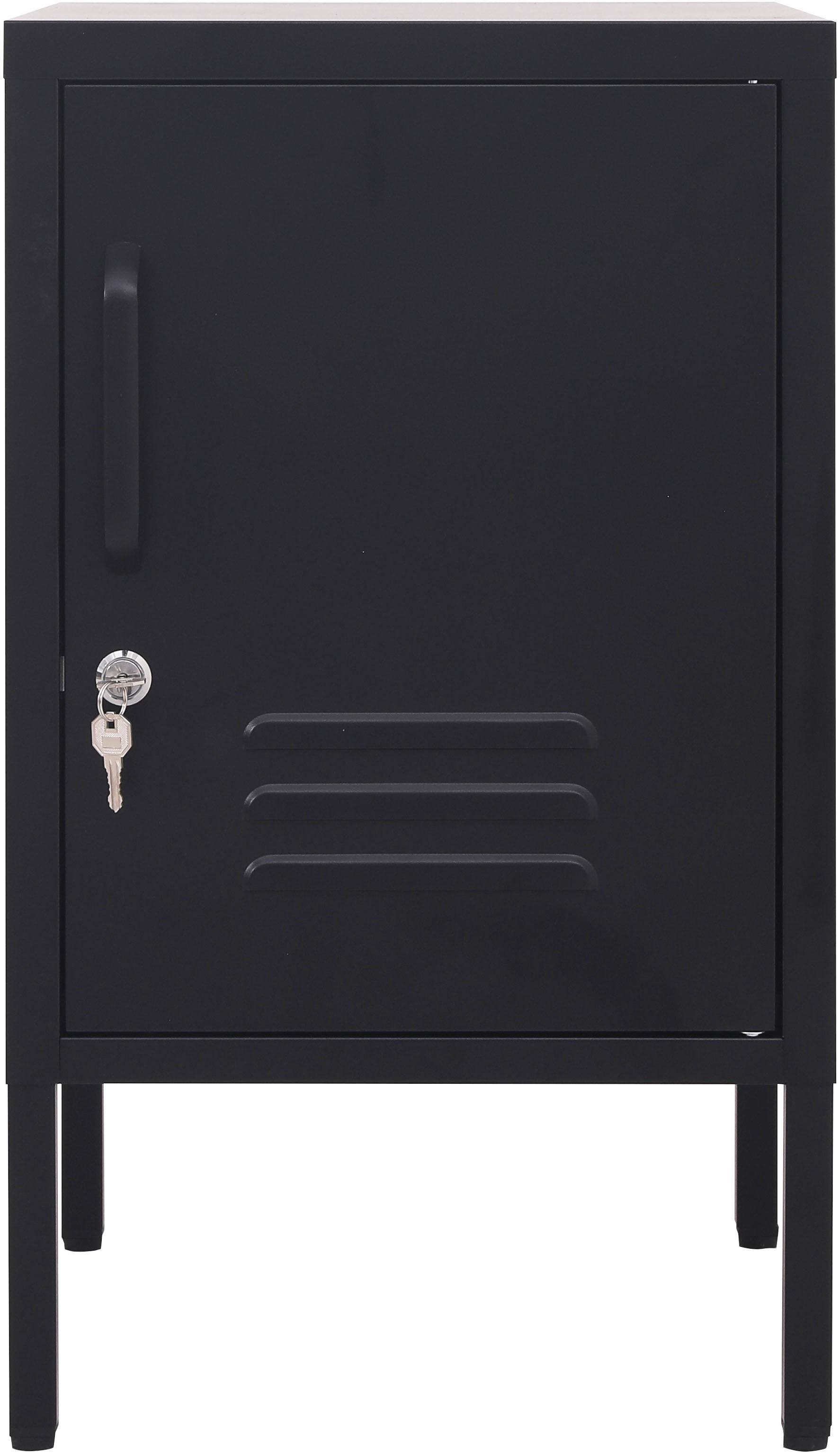 OTTO home Nachtkommode »Nachttisch Nachtkonsole Beistelltisch Metallschrank Siena« in 4 Farben aus Metall Stahlschrank Bestseller,  in der Höhe verstellbar, abschließbar