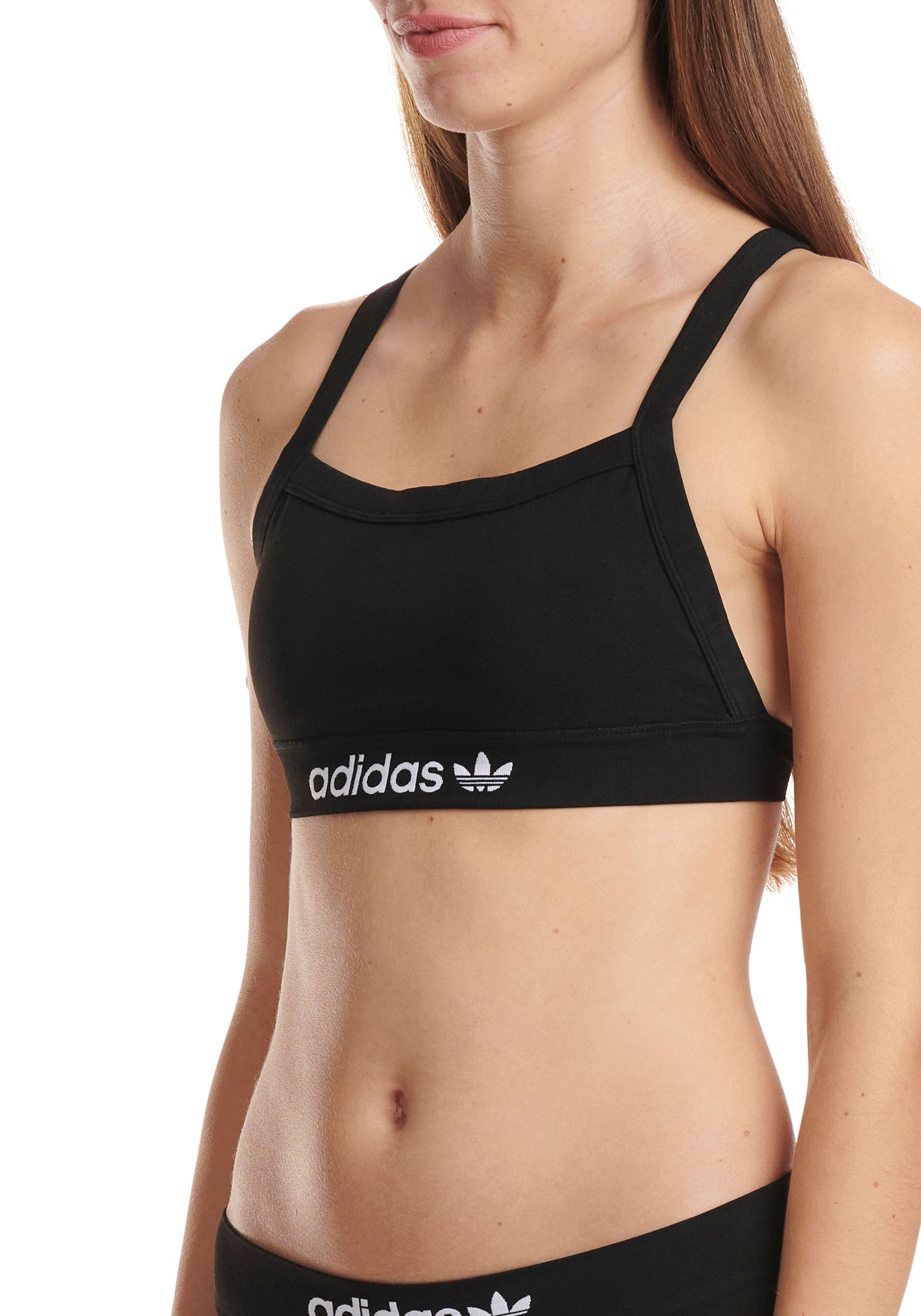 Adidas Originals Damen Bralette Racerback-Rücken in schwarz, Größe N-Gr