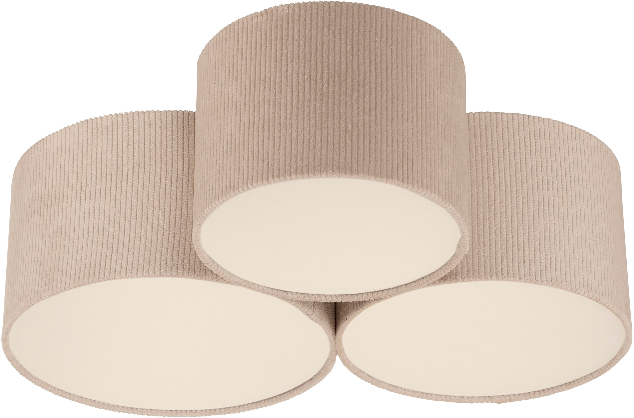 Just Light Deckenleuchte »GREEN DURO« E27 1 Stk. Warmweiß ExklusiveE27 in beige, Größe Ø 40 cm Höhe: 23 cm