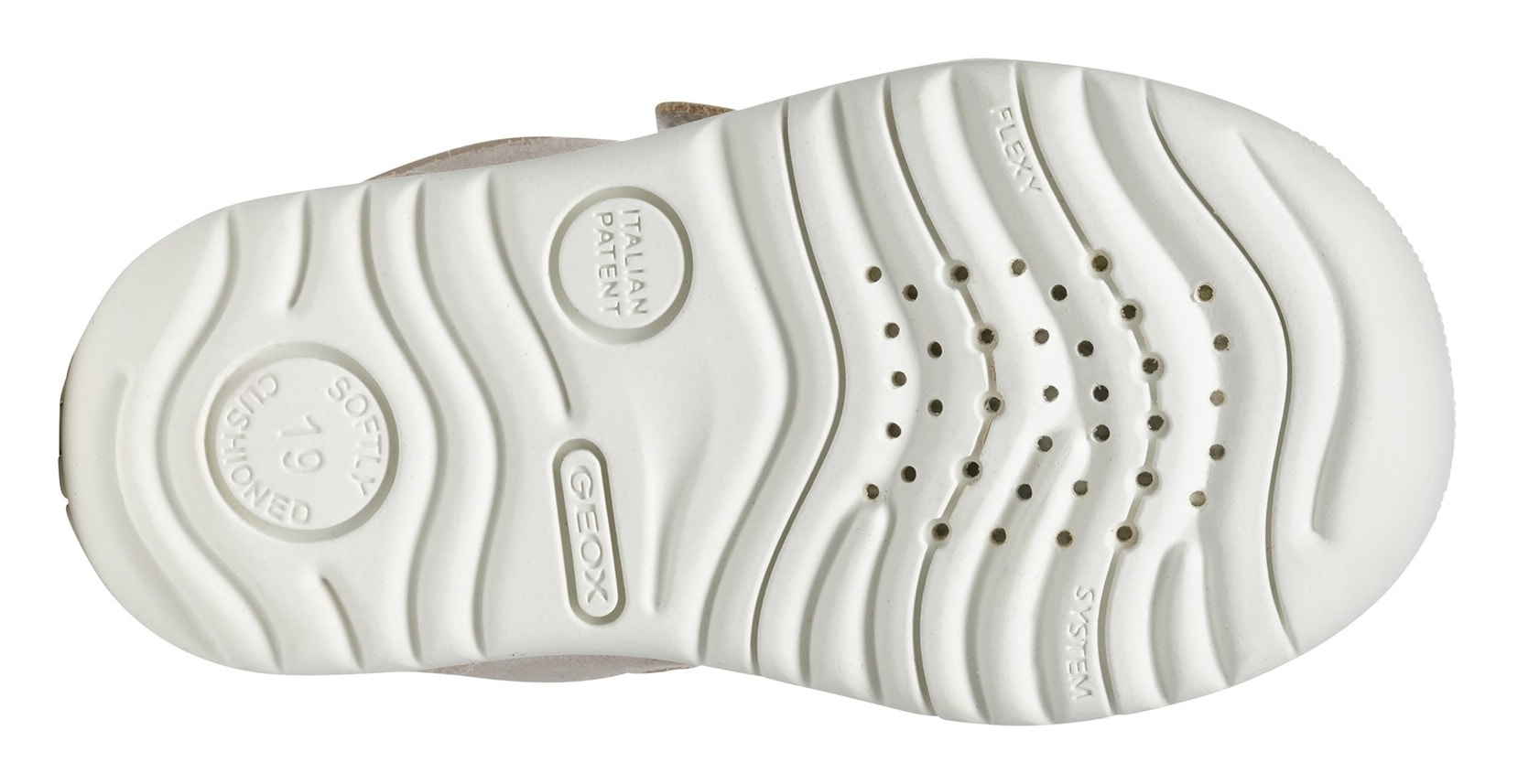 Geox Lauflernschuh »B MACCHIA GIRL«, Glitzerschuh, Babyschuh, Klettschuh mit feinem Glitter