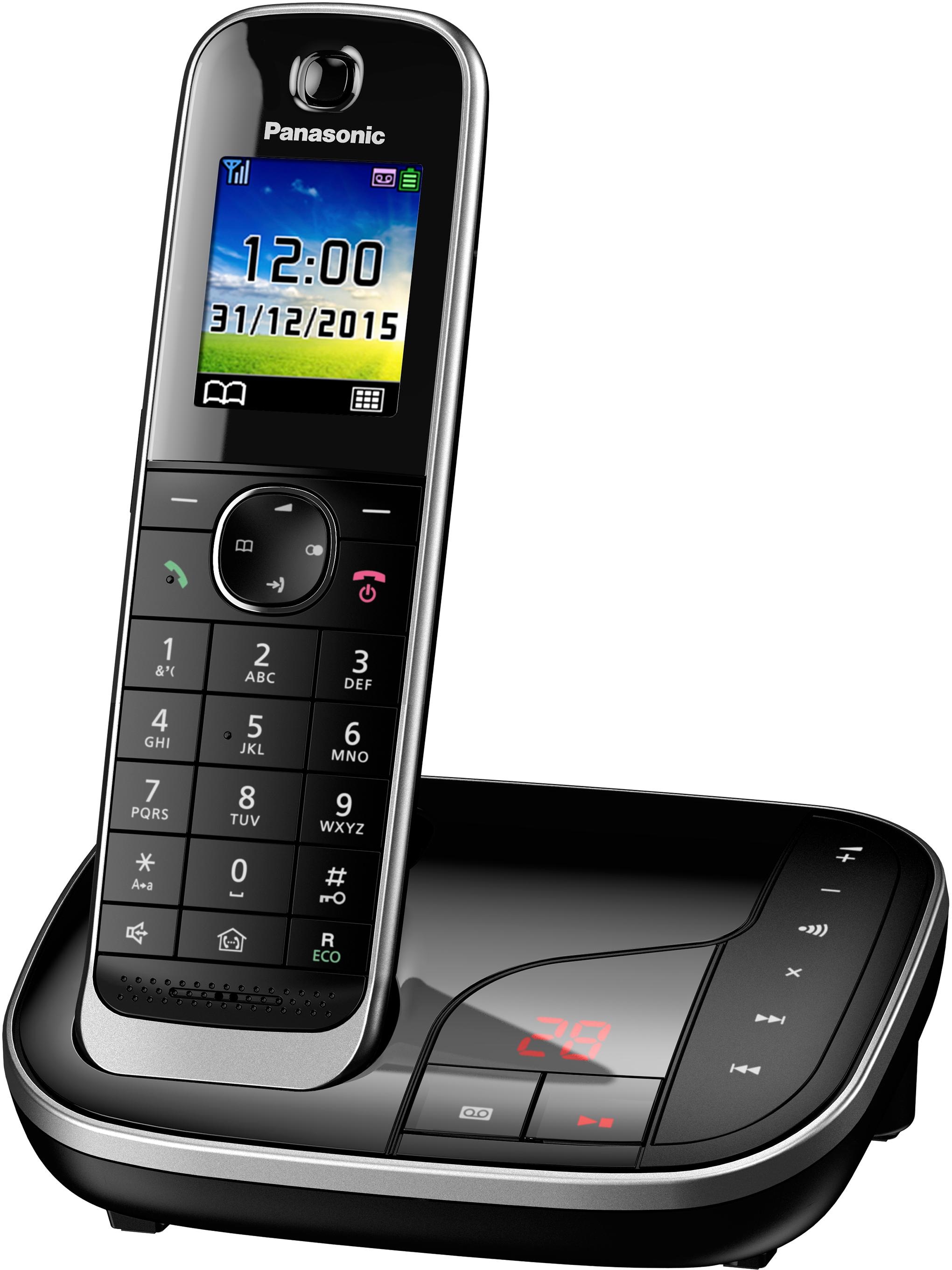 Panasonic Schnurloses DECT-Telefon »KX-TGJ320«, (Mobilteile: 1), mit Anrufbeantworter, Weckfunktion, Freisprechen