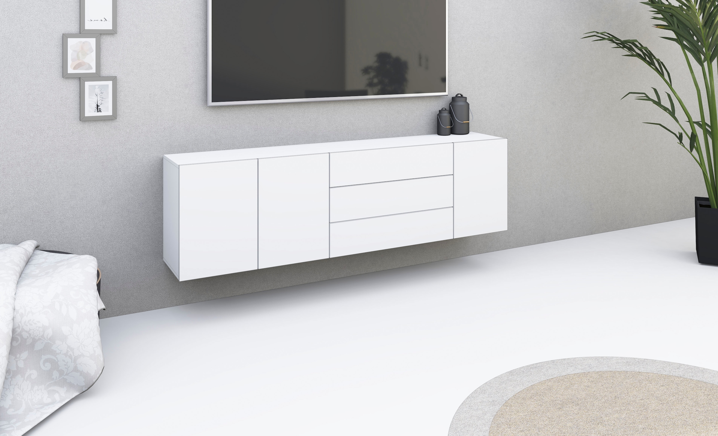 Sideboard »Sophia«, Breite 190 cm, hängend und stehend montierbar