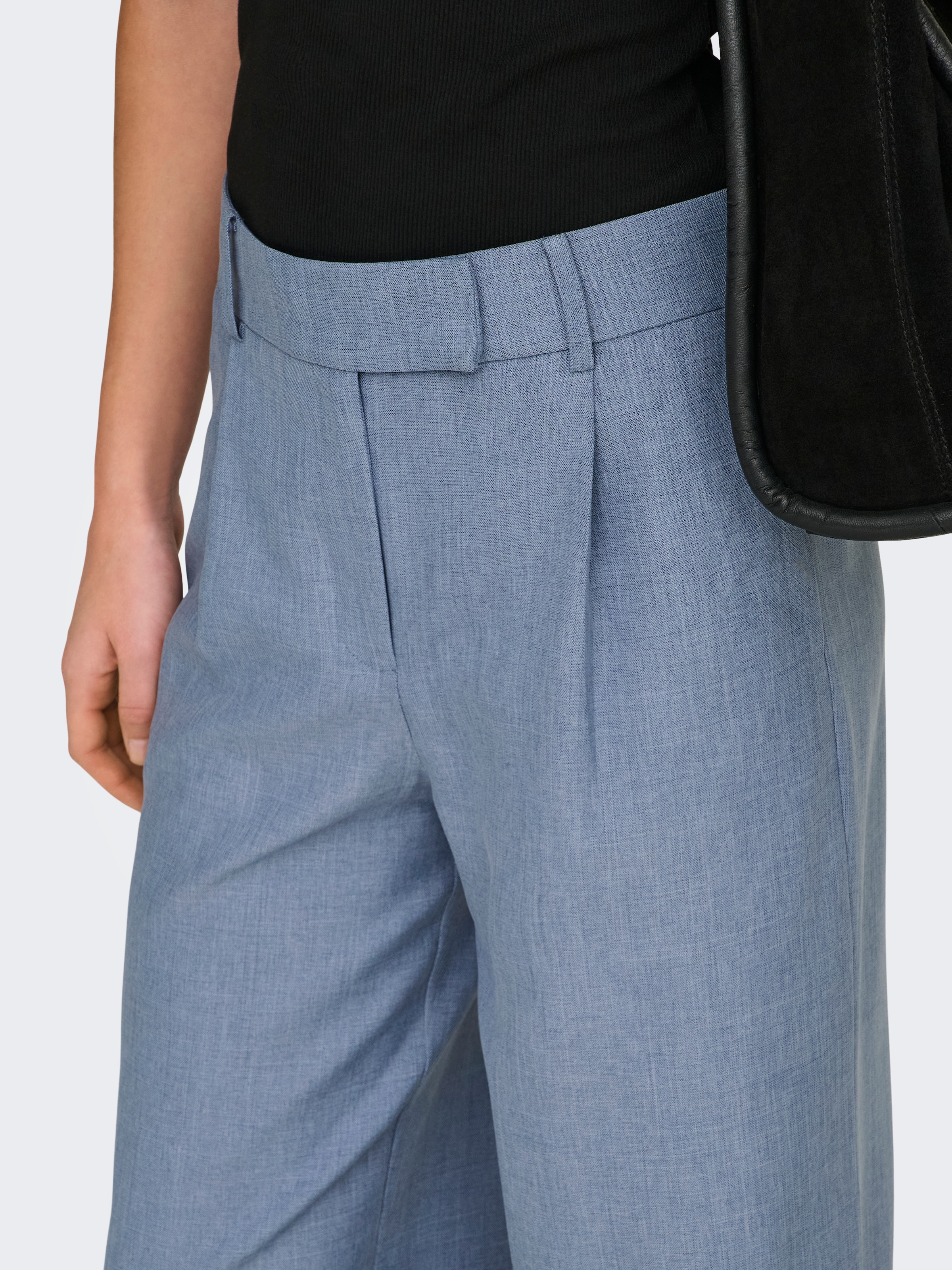 ONLY Anzughose »ONLLINDA HW STR MEL PANTS TLR NOOS«  Materialmix